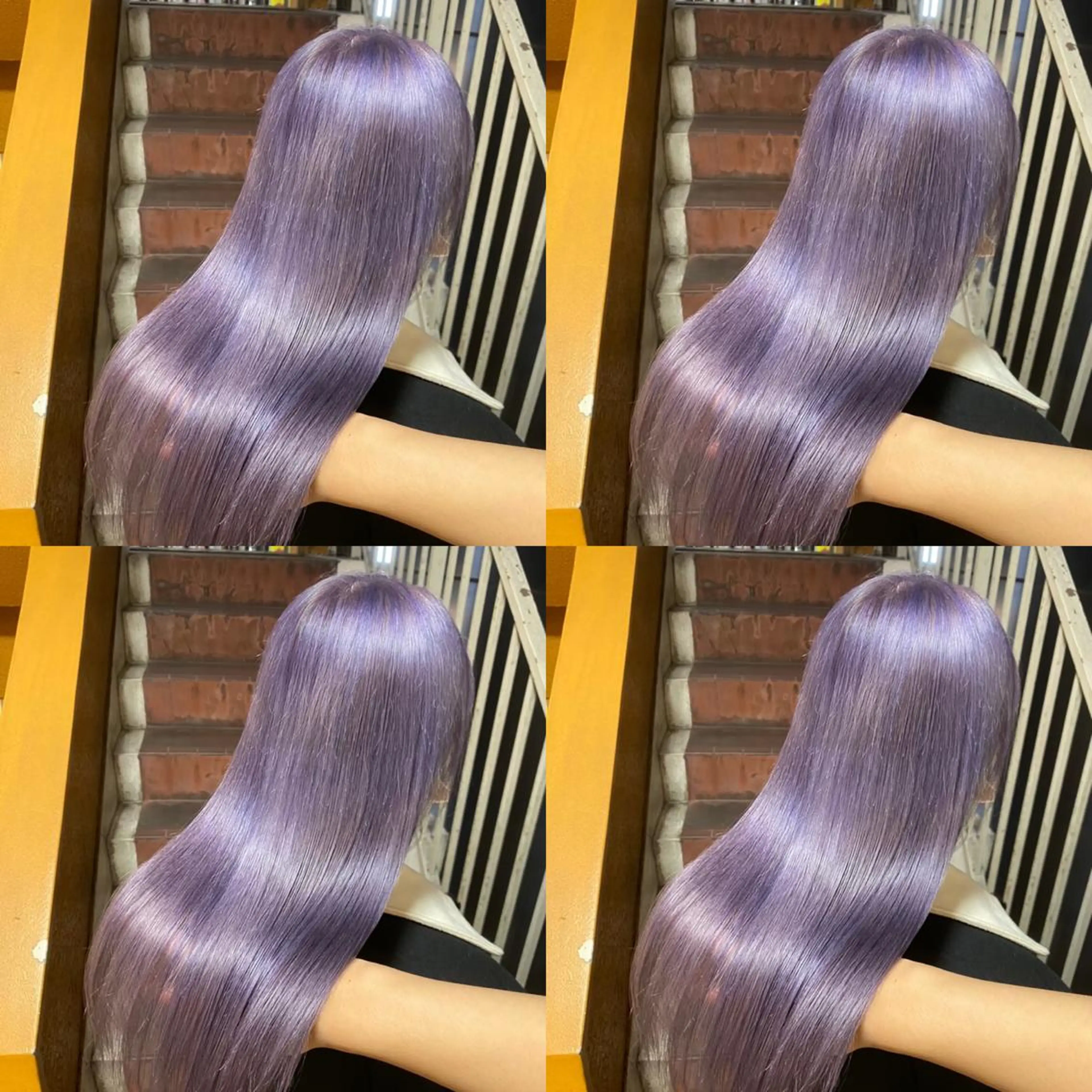 ロング カラー ヘアアレンジ 💎韓国レイヤー ×エクステゆうま💎のヘアスタイル