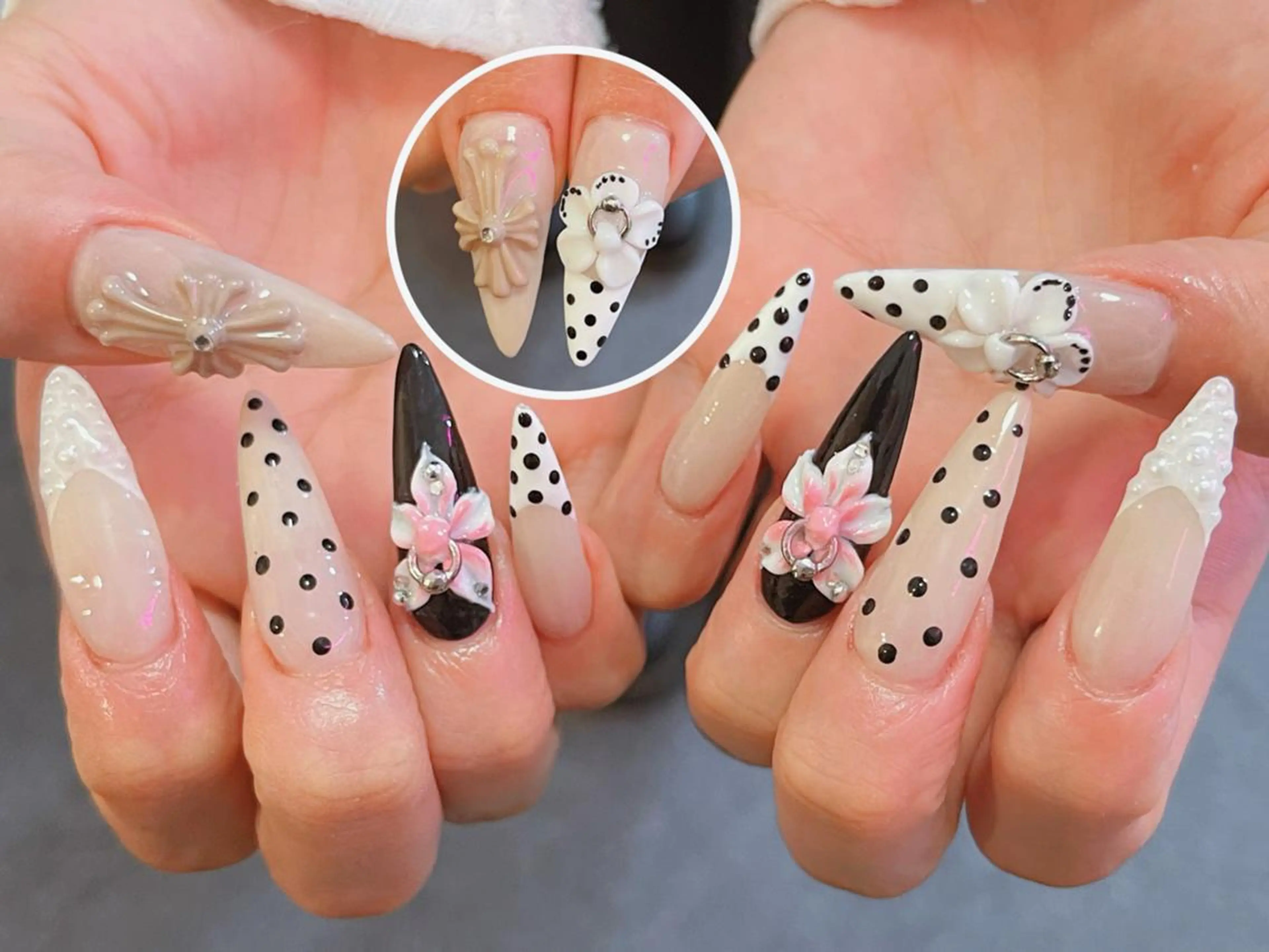 ネイル ボルドー チークネイル 長さ出し フレンチネイル ジェルネイル ハンドネイル YUNA Belle Nail 池袋のネイルデザイン
