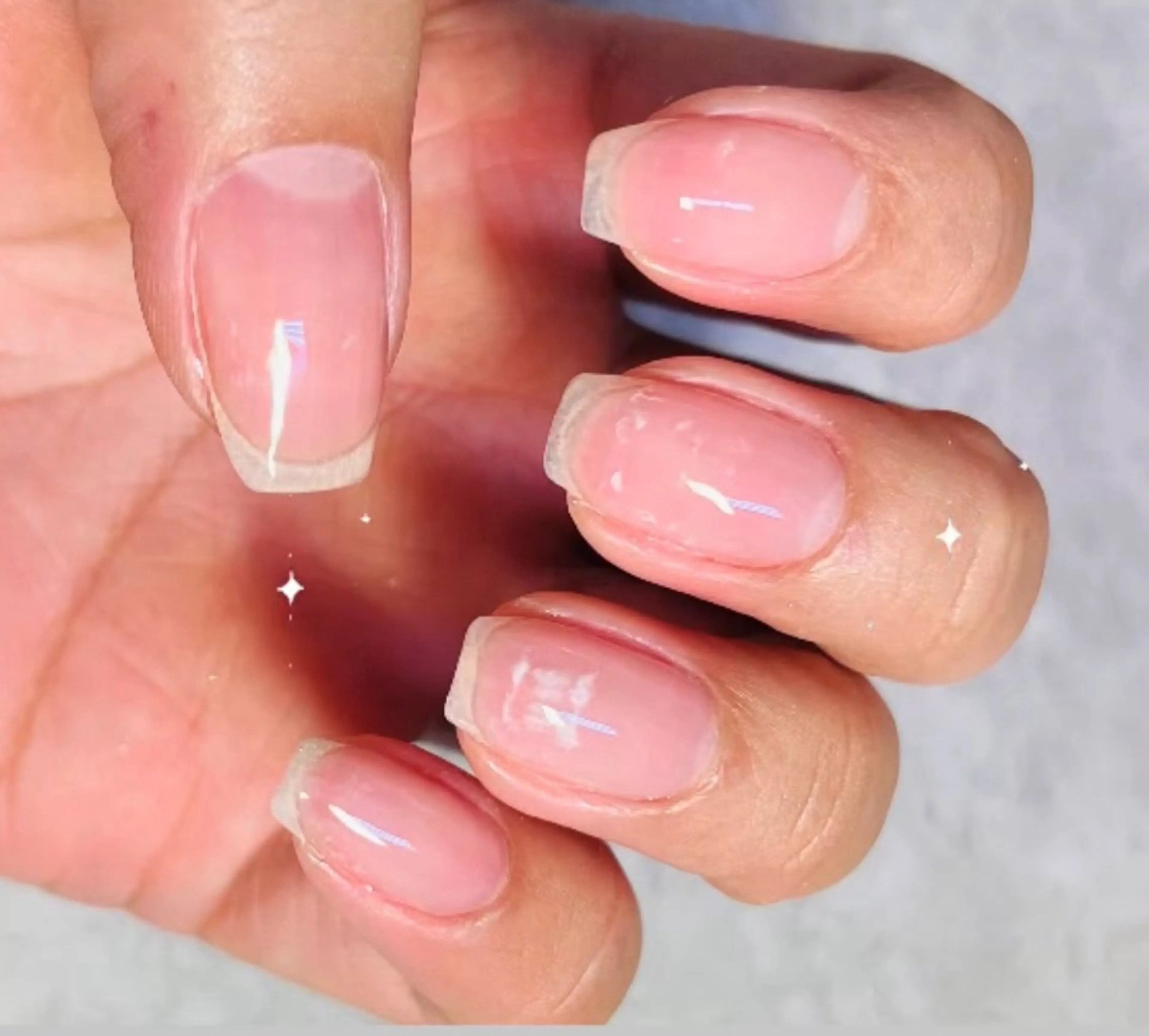 ネイル クリアネイル メンズネイル ハンドネイル ハンドケア ベテランネイル cnc  nailのネイルデザイン