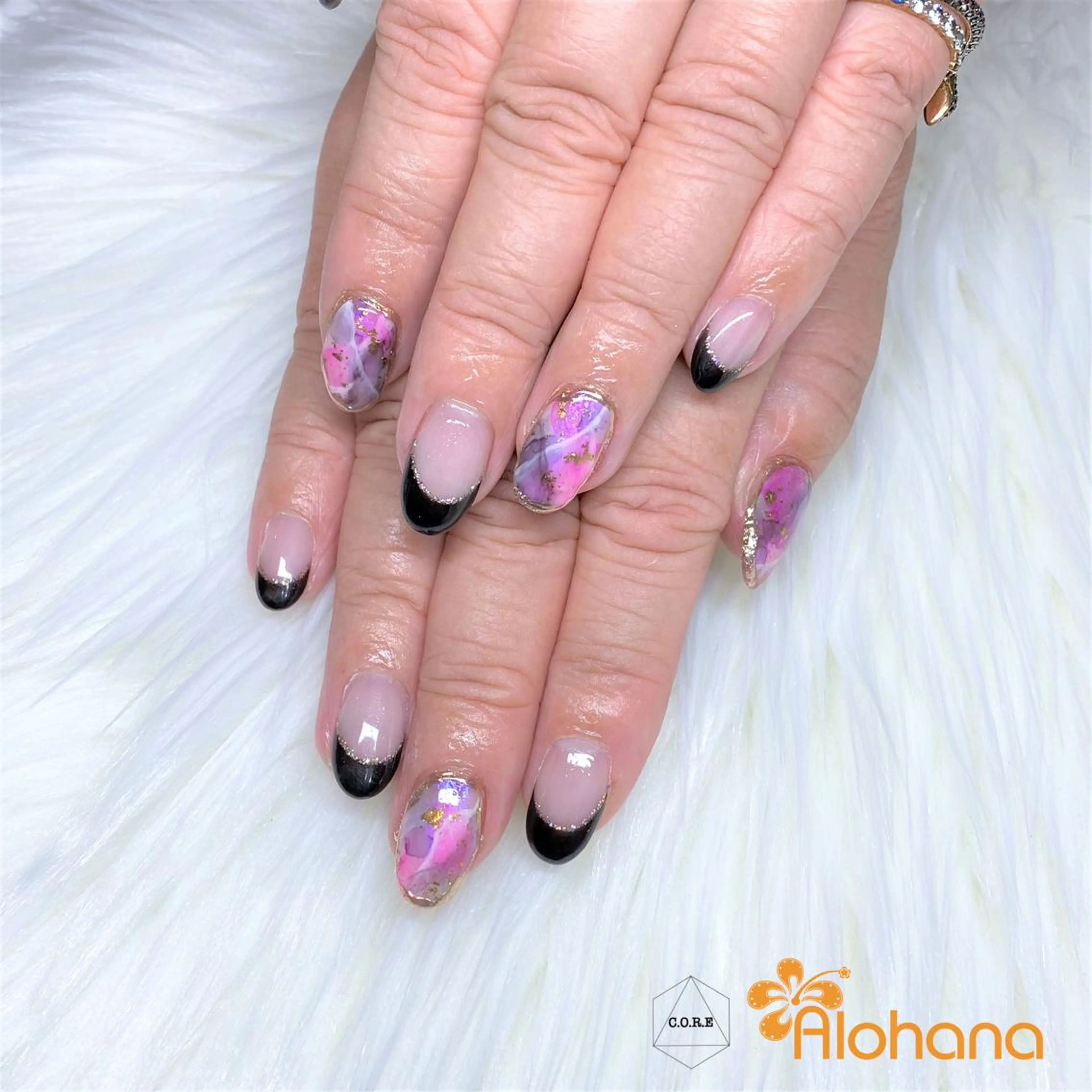 ネイル ピンク ハンドネイル Alohana Minaのネイルデザイン