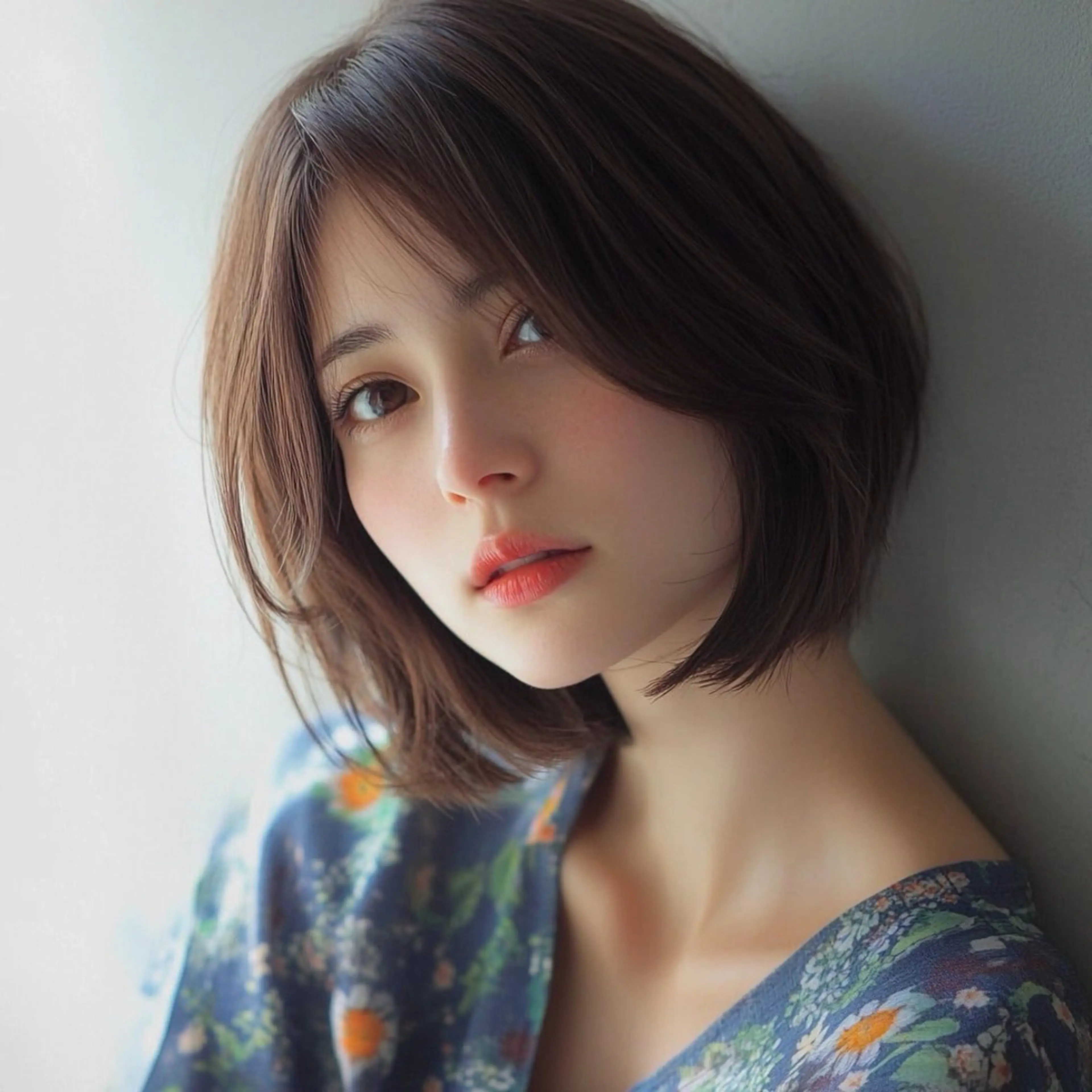 ミディアム ボブレイヤー ボブ レイヤーカット 尭部 佑太のヘアスタイル