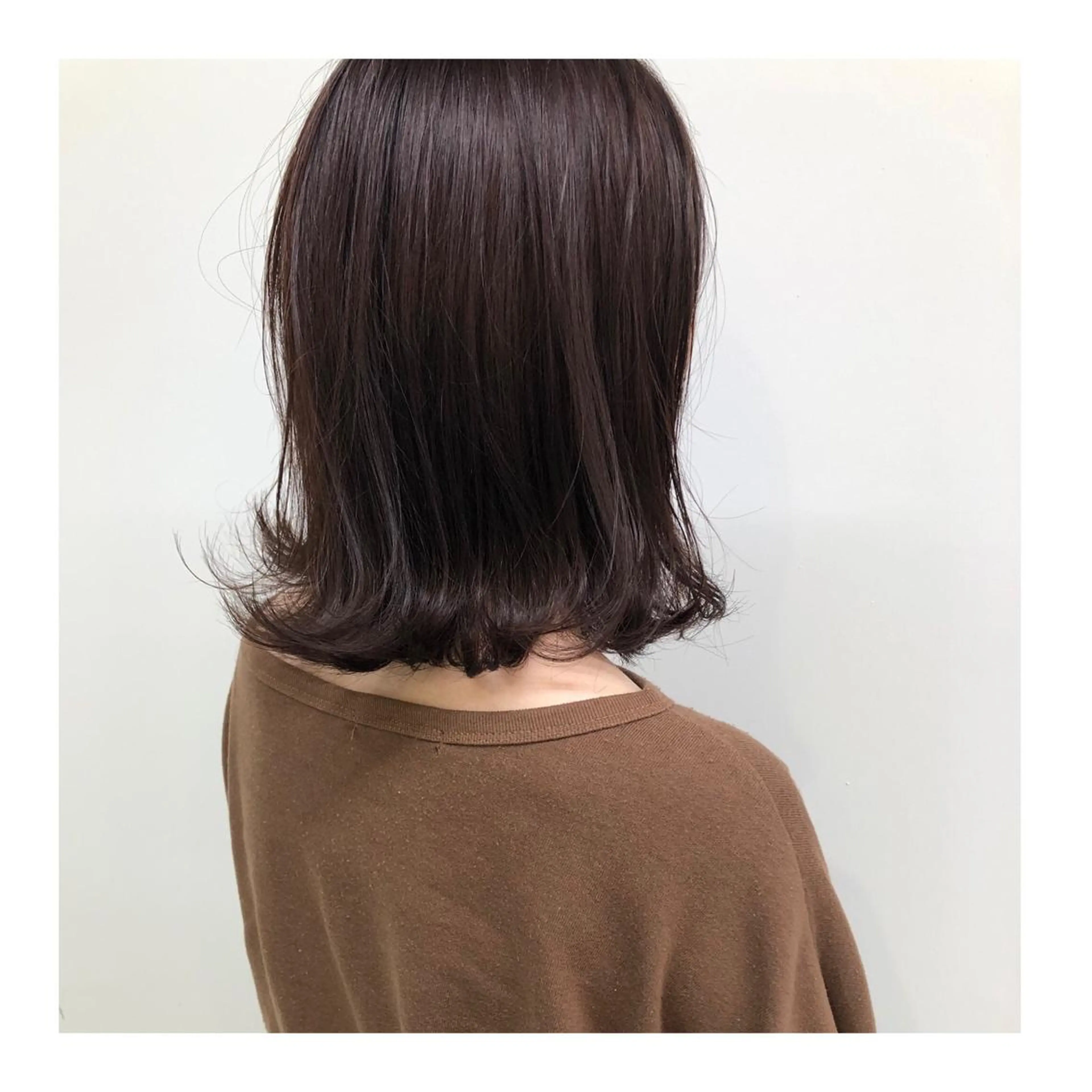 ミディアム カラー ラベンダーカラー ラベンダーピンク ピンクカラー レイヤーボブ/ボブ 仲川和人のヘアスタイル