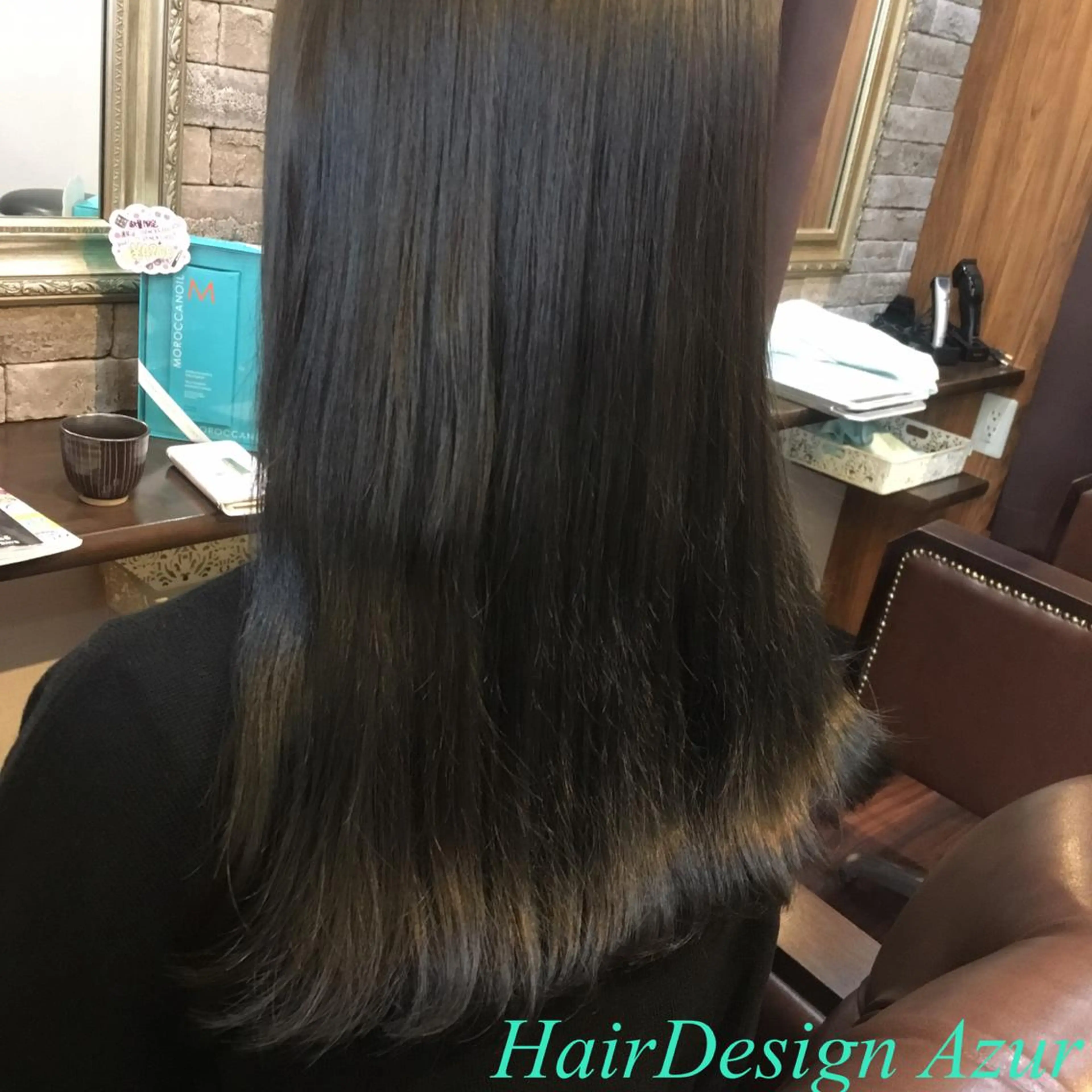 セミロング カラー HairDesign Azurのヘアスタイル