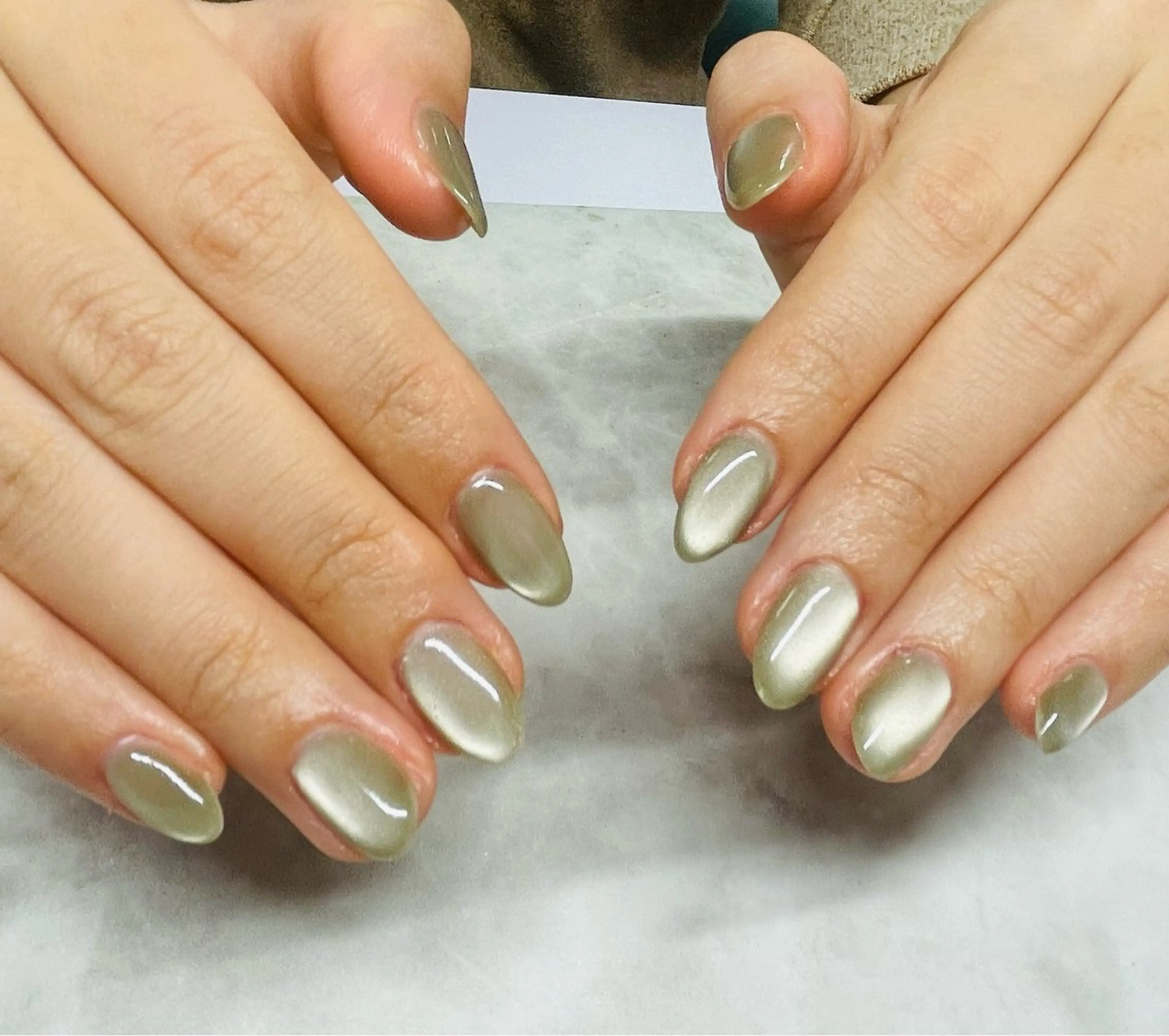 ネイル マグネットネイル マグネットワンカラー ワンカラーネイル Odon Beauty  nail  salon所属・VIP TRENDYのネイルデザイン