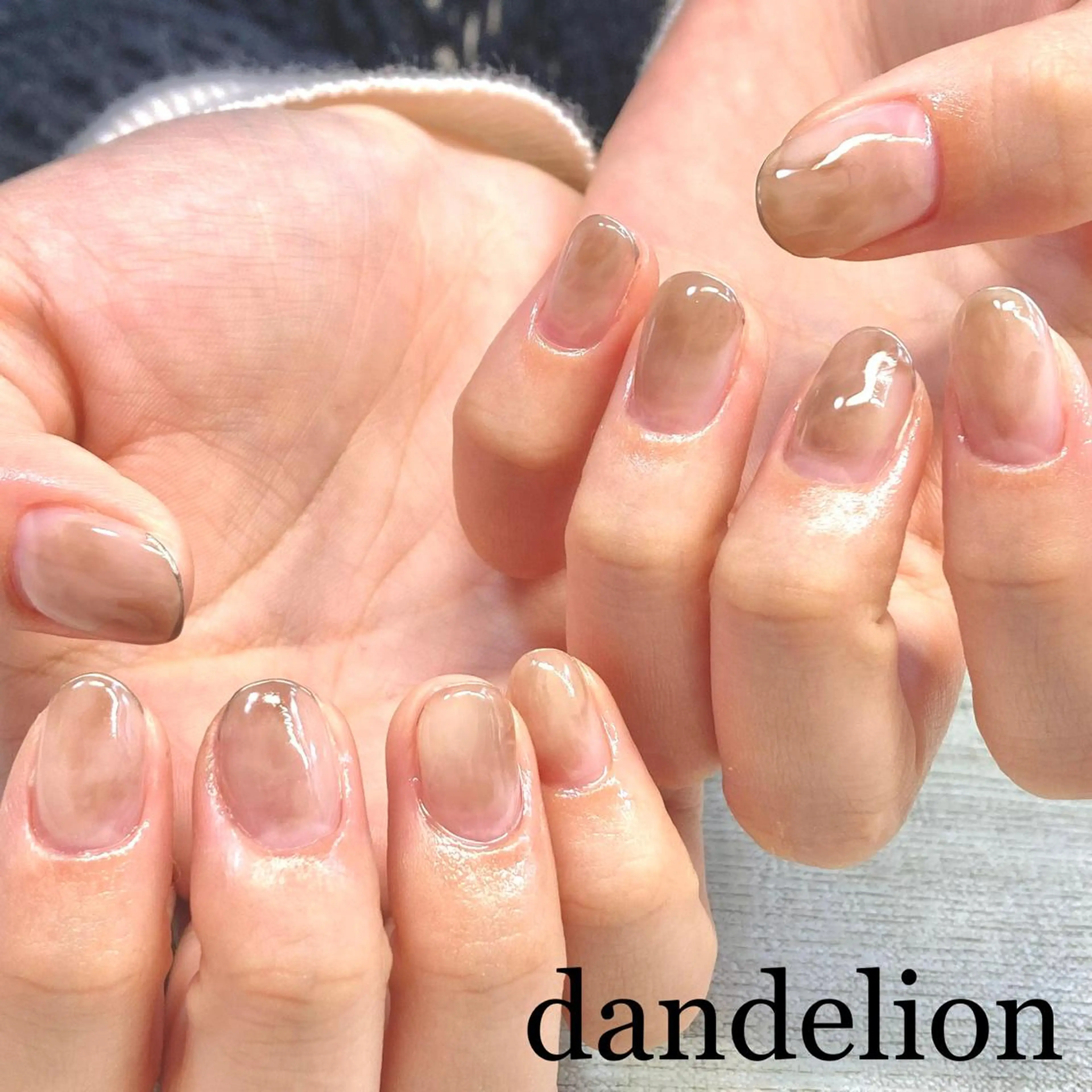 ネイル ハンドネイル ハンドケア dandelion ダンデライオンのネイルデザイン