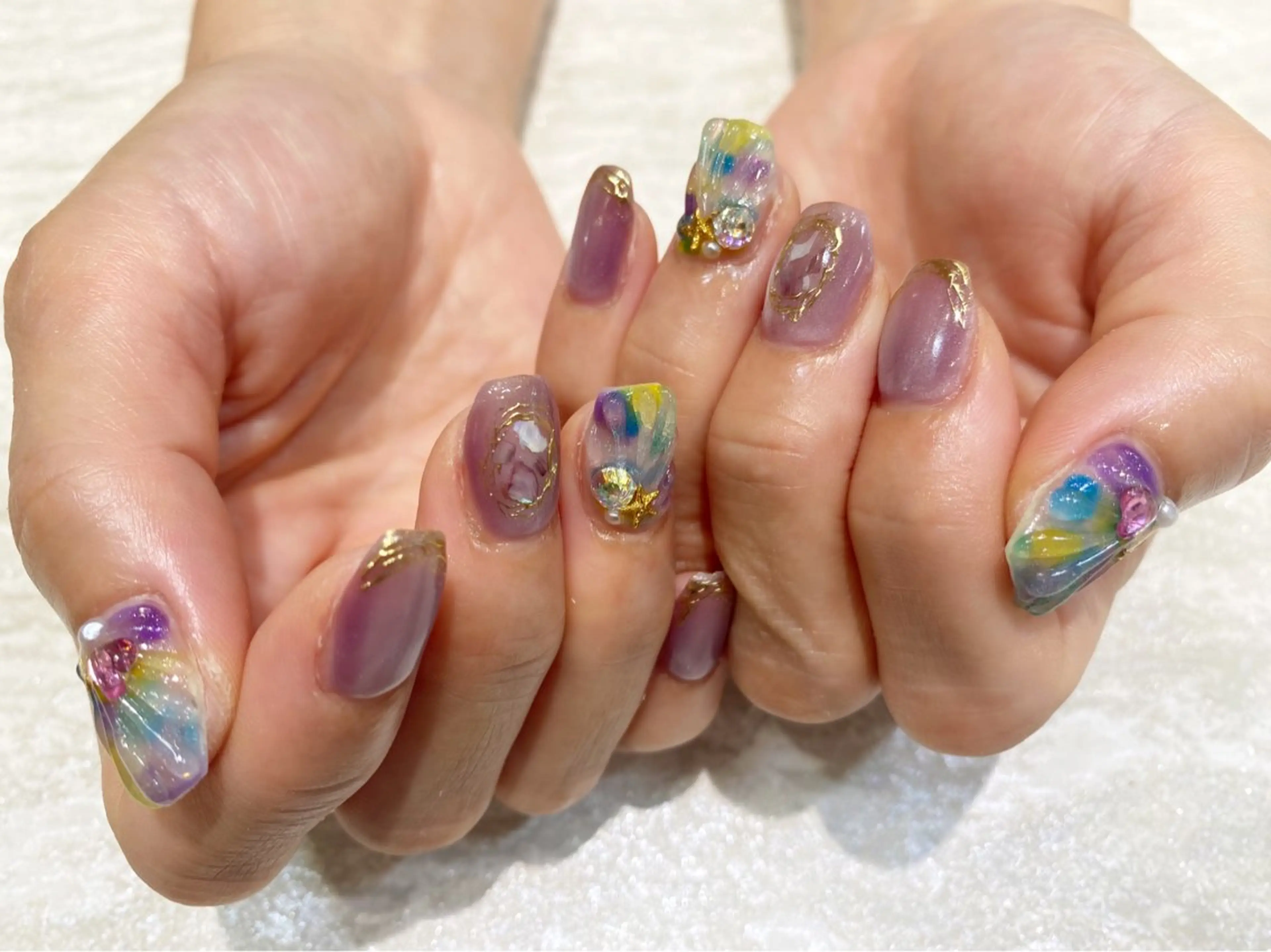 ネイル マグネットネイル 持ち込み ハンドネイル ネイルサロン nail_upのネイルデザイン