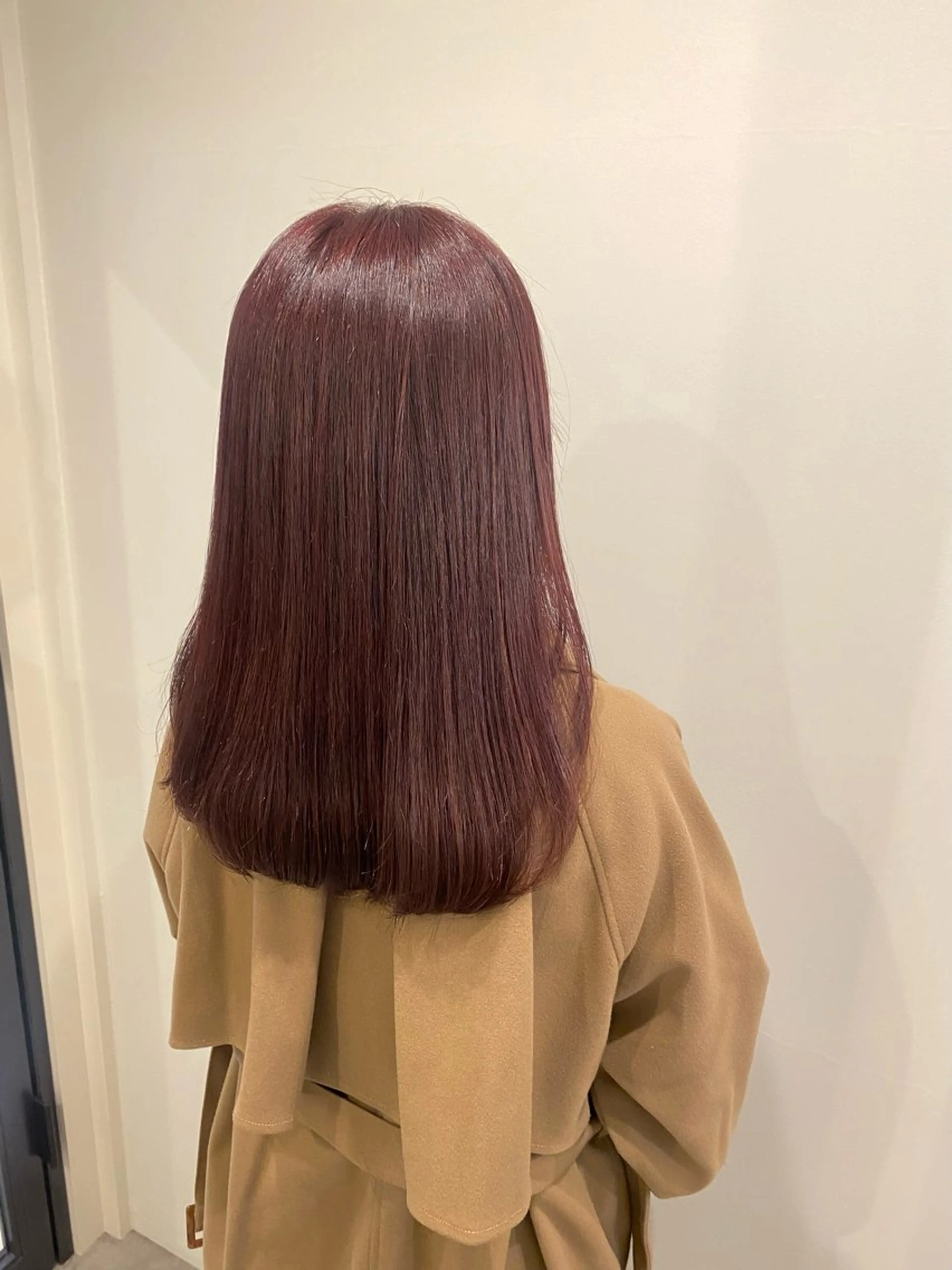 ミディアム カラー ピンクカラー カット ヘアカラー トリートメント 🍑 モモカ🍑のヘアスタイル