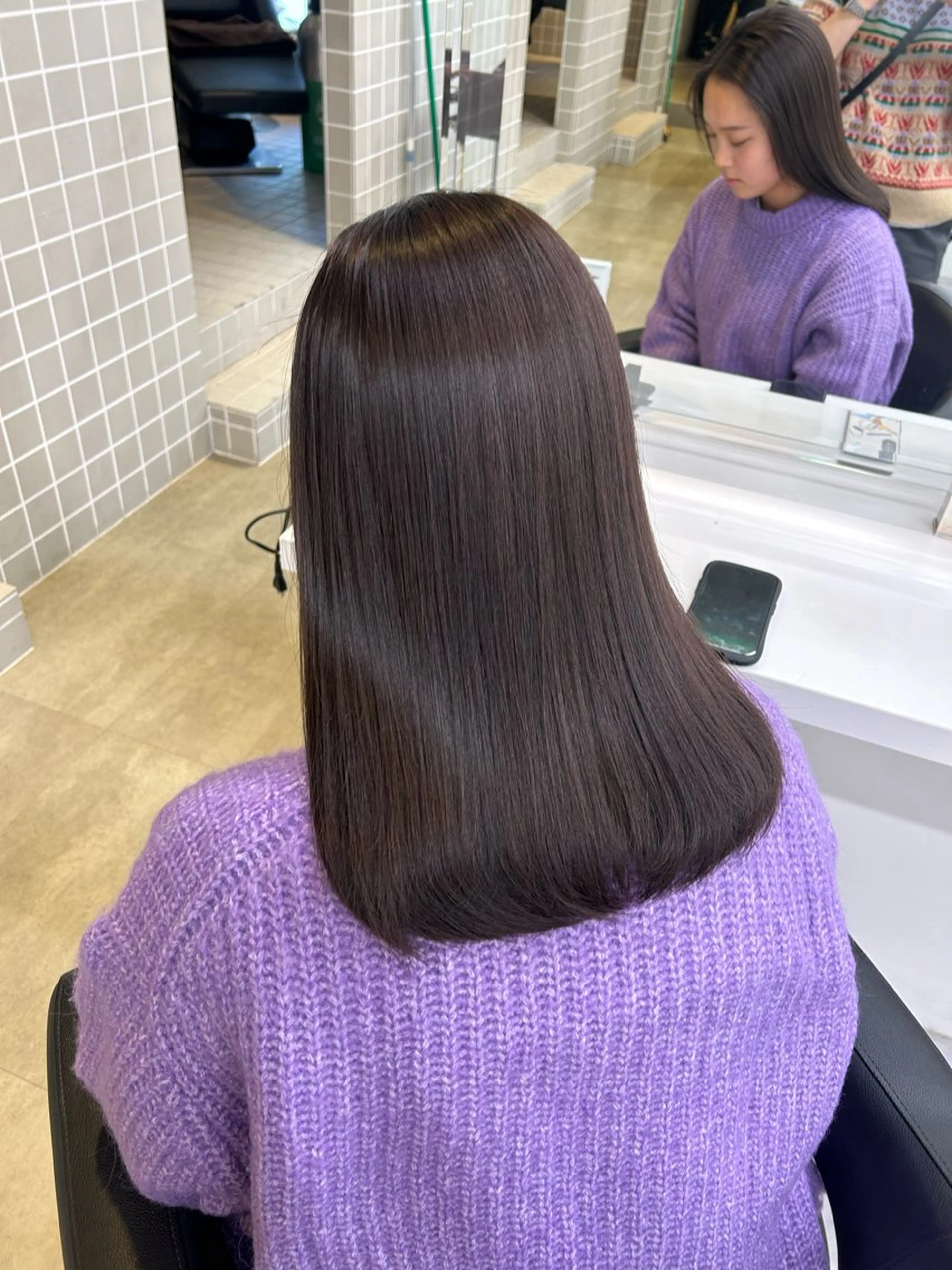 カラー 透明感ベージュ🤎 ナチュラルレイヤーのヘアスタイル