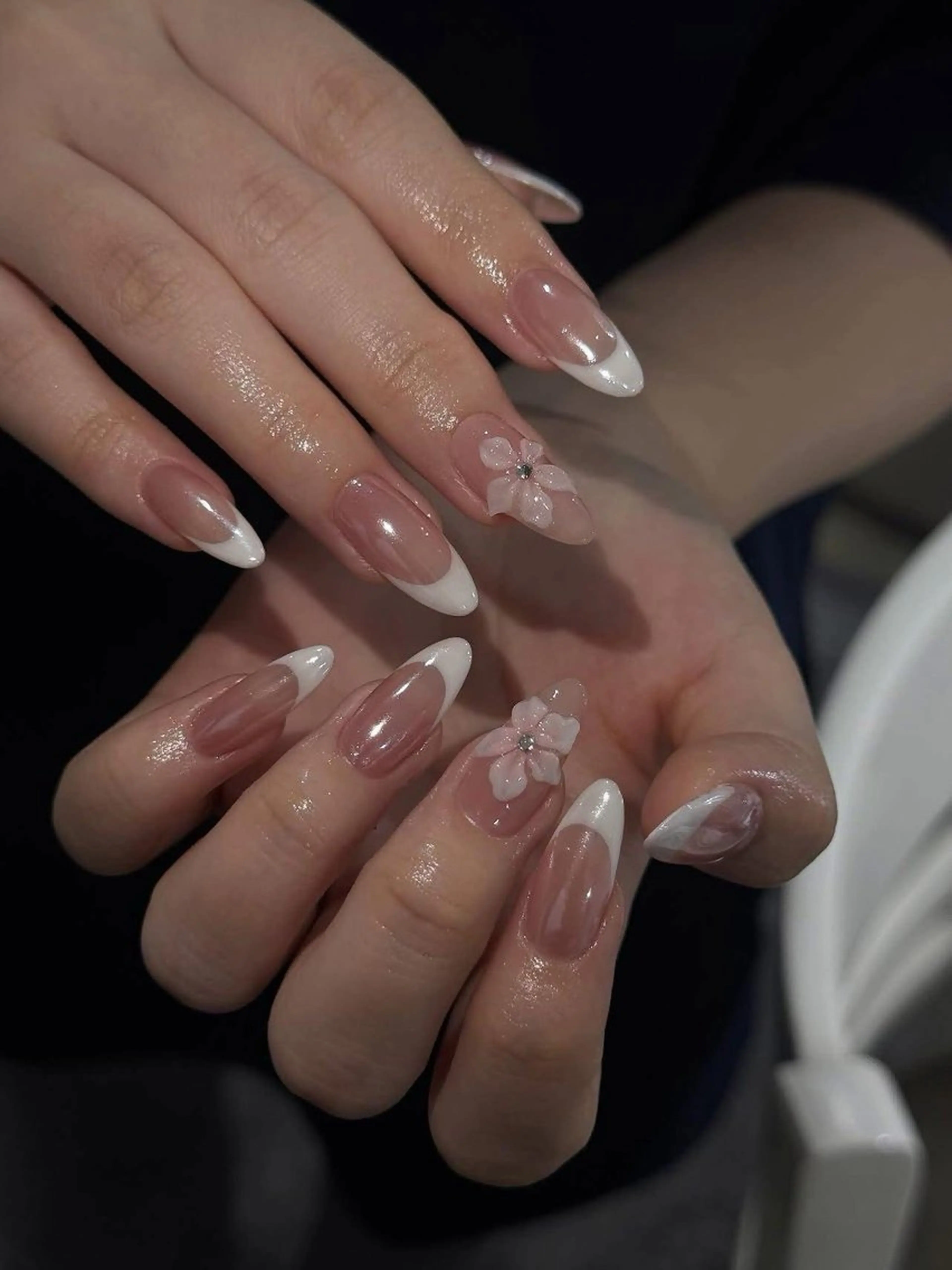 ネイル フットネイル ジェルネイル 韓国ネイル ラメ(グリッター) ラメグラデーション ハンドネイル Any nail新大久保店のネイルデザイン