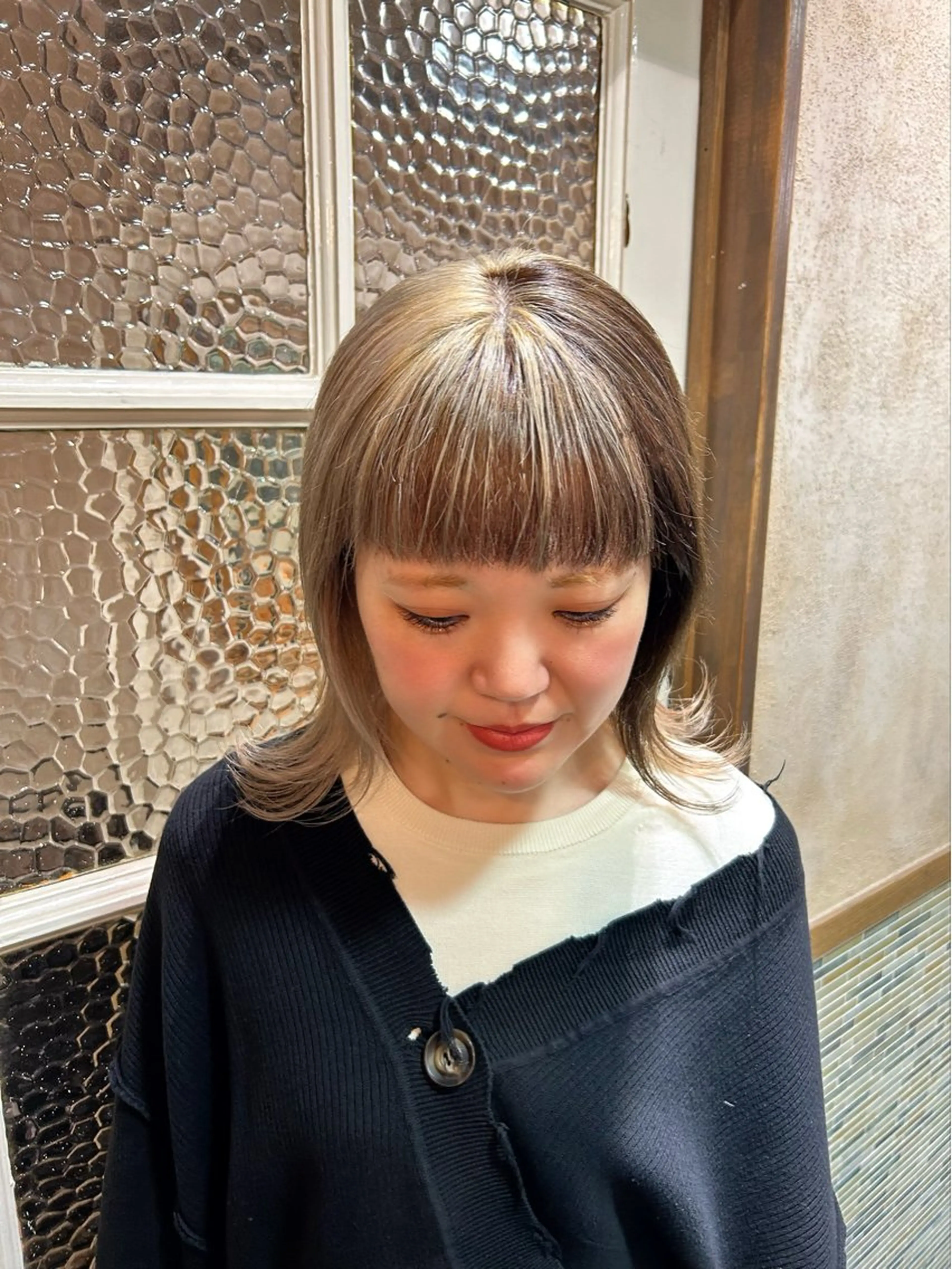 ミディアム ヘアカラー ハイトーン/ブリーチ 🧁soraのヘアスタイル