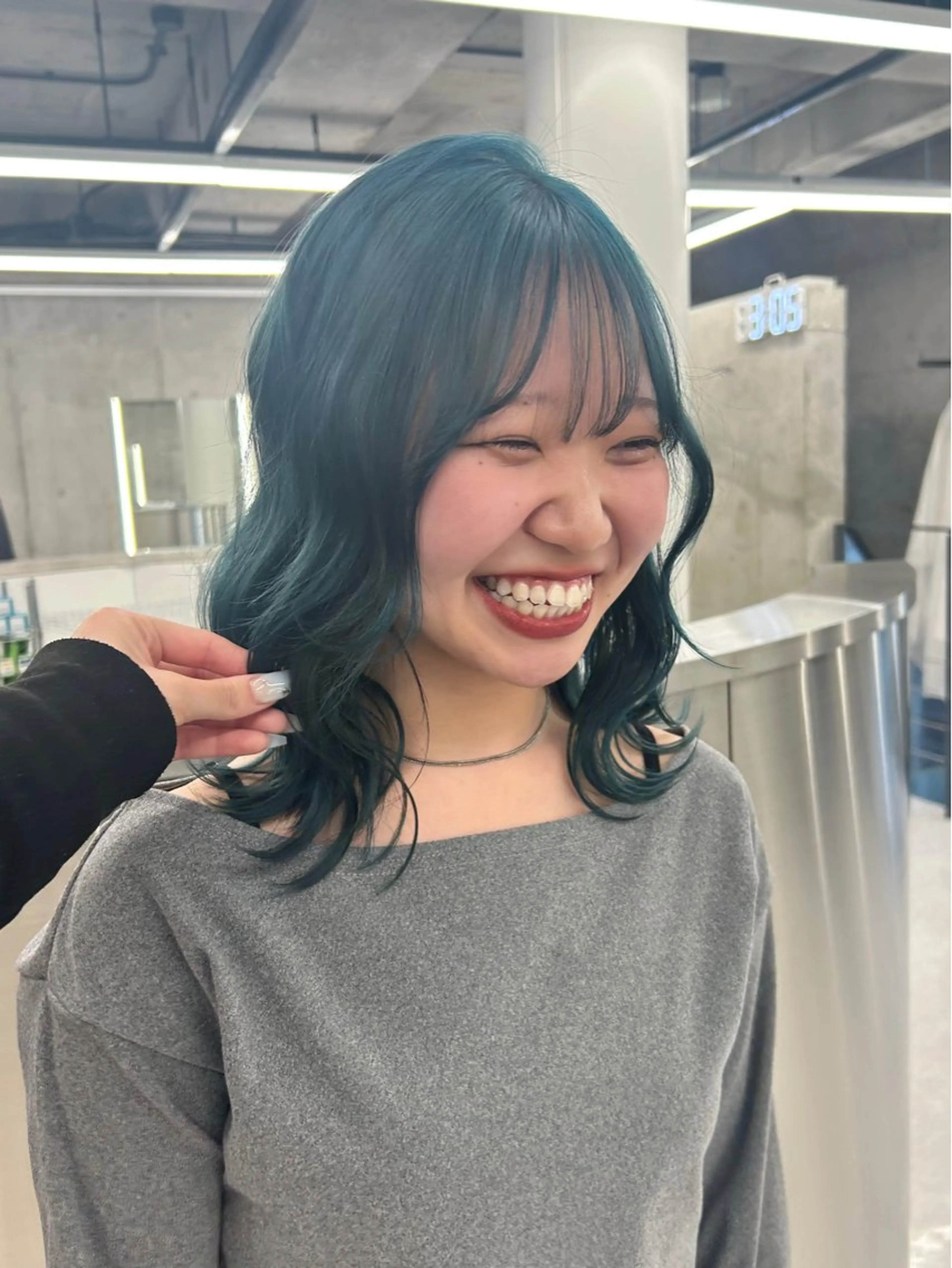 セミロング カラー ヘアカラー カラー/エクステ 🤍ルナのヘアスタイル