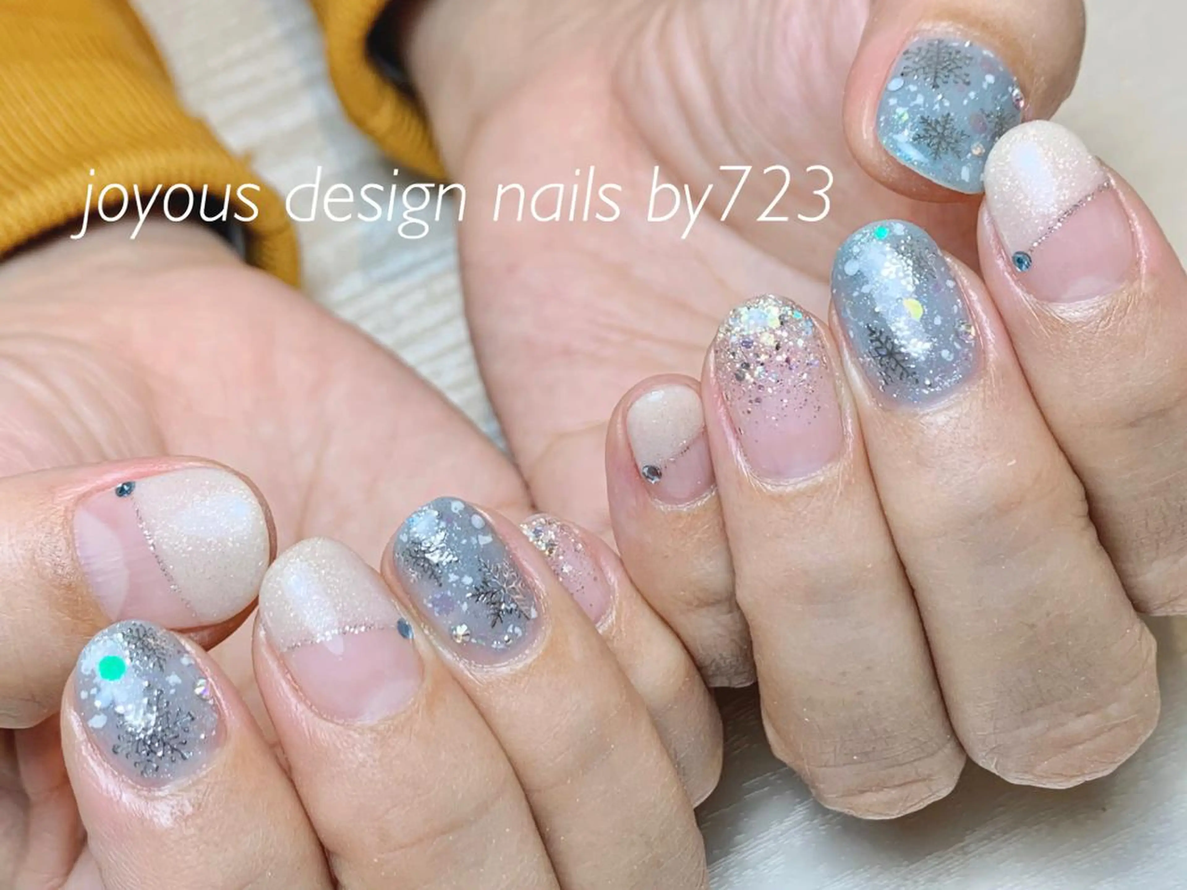 ネイル ストーンネイル jdn natsumiのネイルデザイン