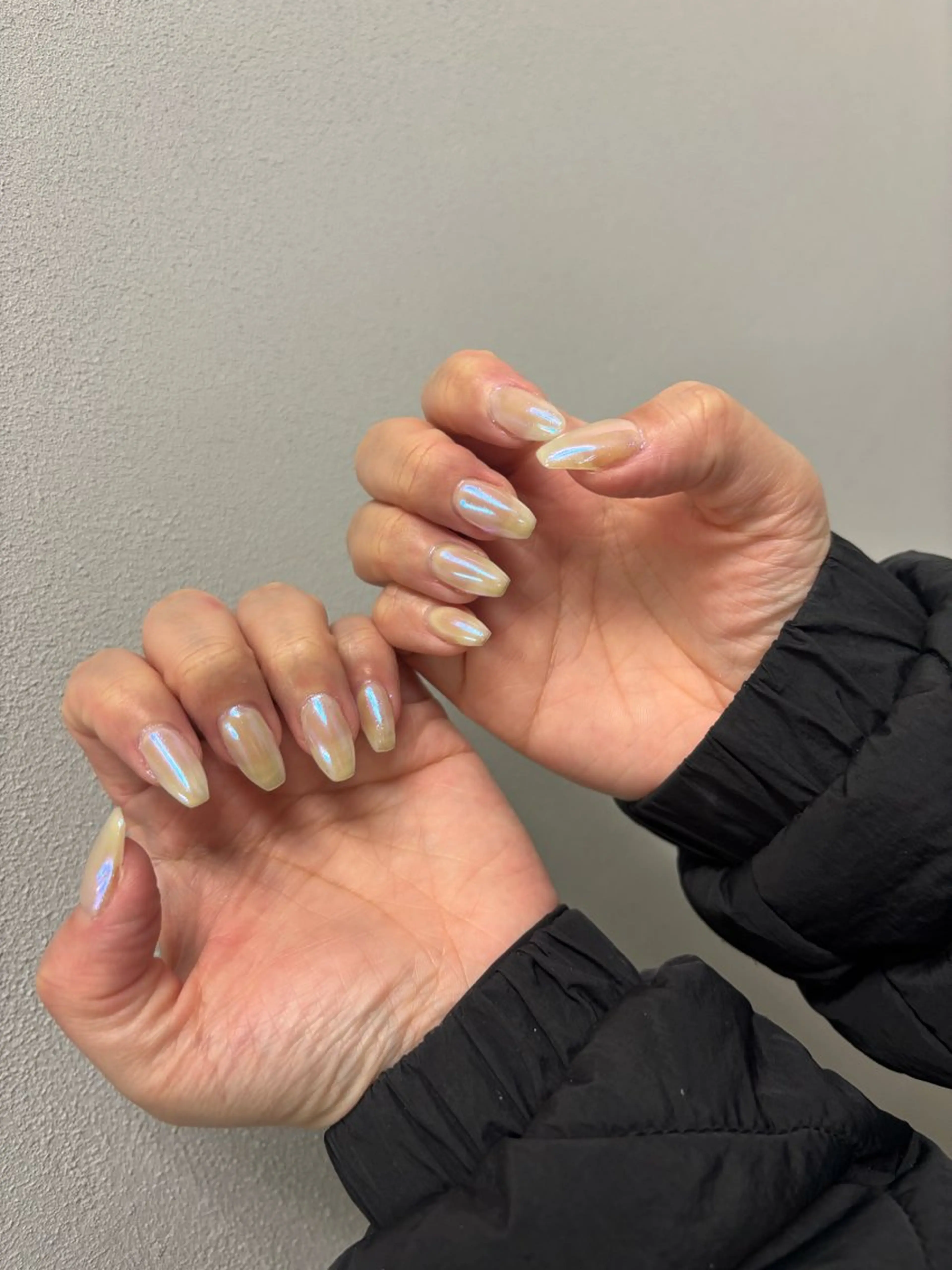 ハンドネイル パウダーカラーの写真