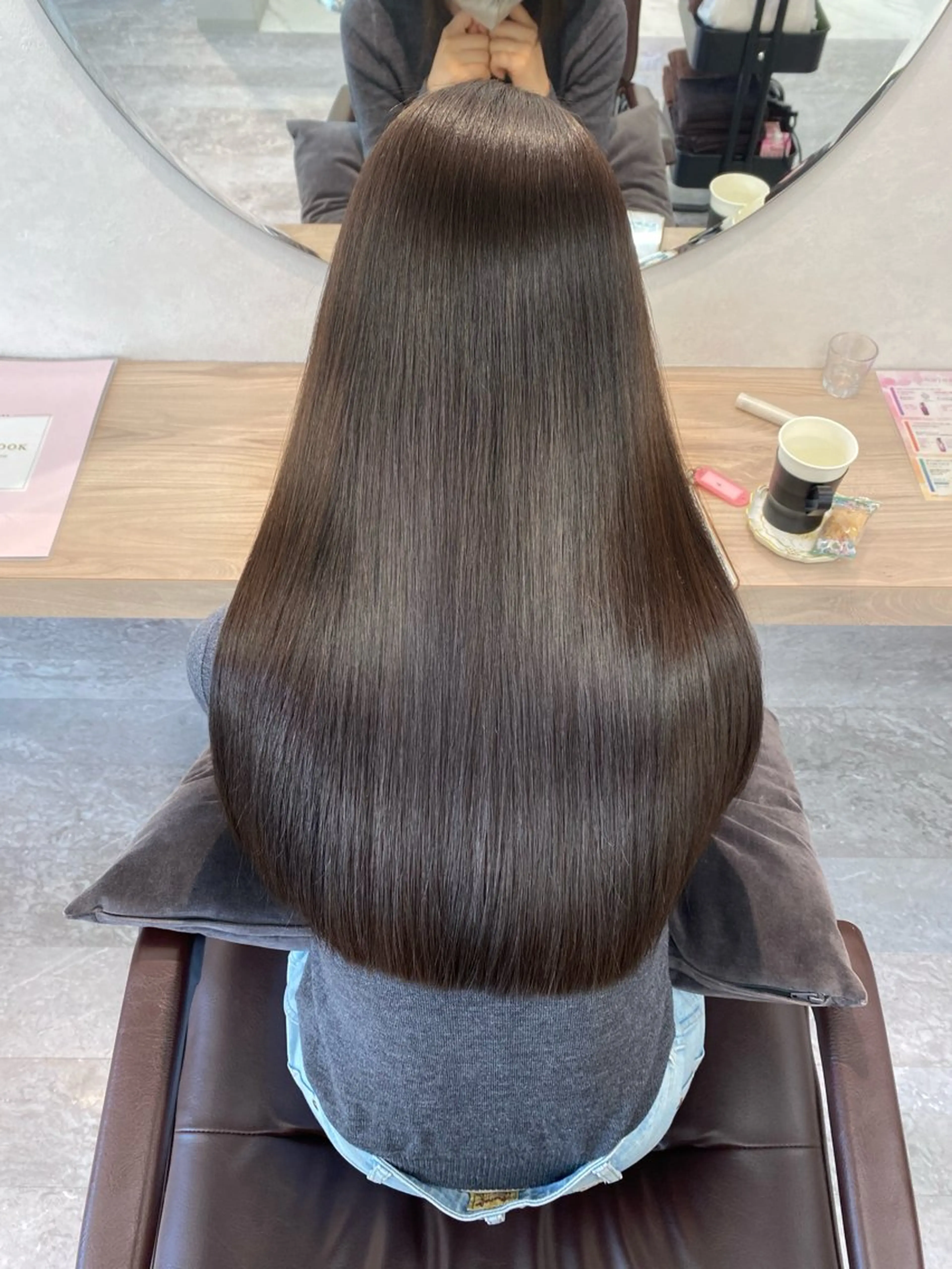 🥯平日限定🥯🤍人気No.1☕️🤍カット＋カラー＋髪質改善ULTOWAトリートメント 💇🏻‍♀️✨の写真