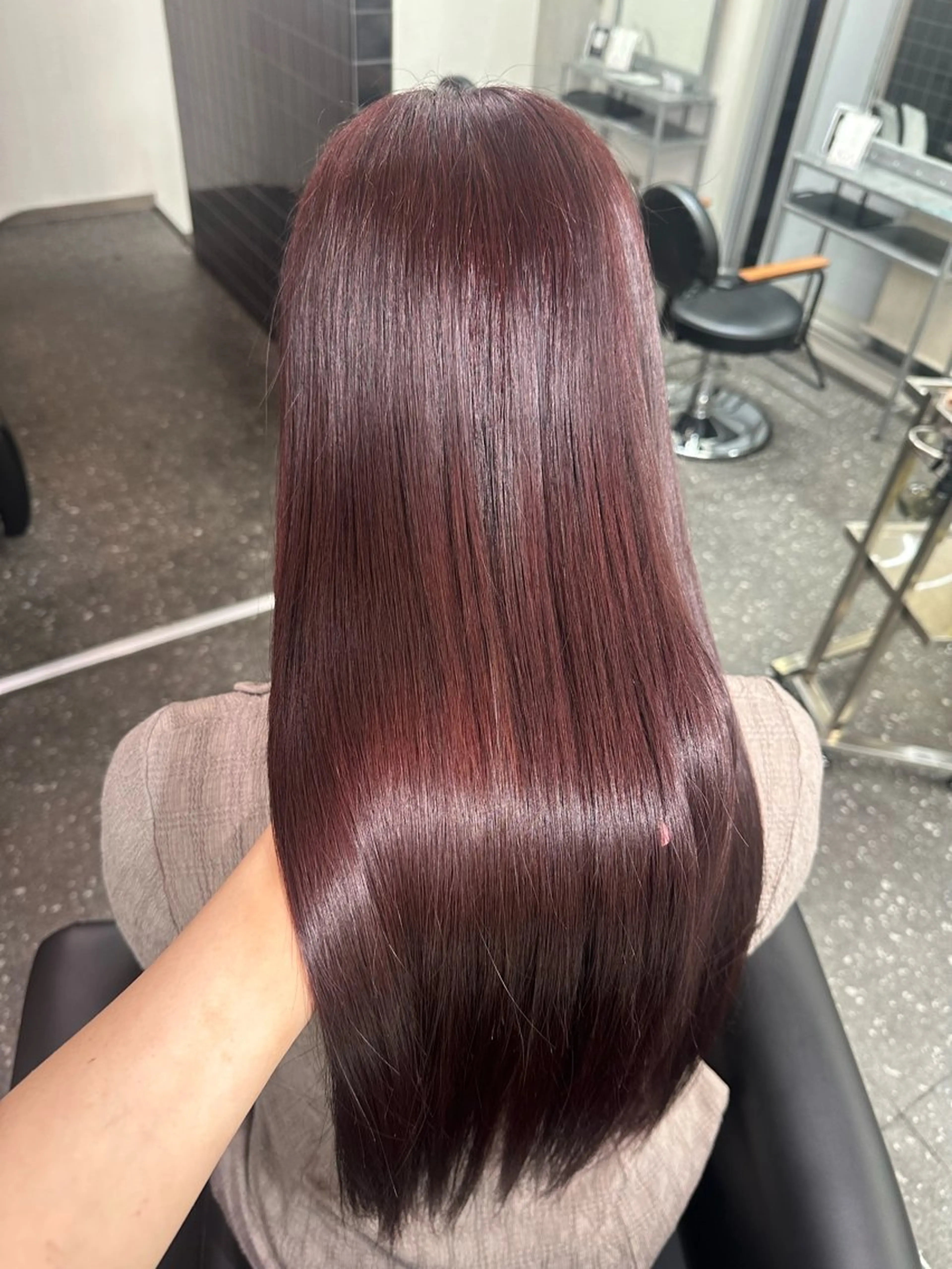 ロング カラー カット ヘアカラー トリートメント 髪質改善⭐️縮毛矯正 中野⭐️Rinaのヘアスタイル