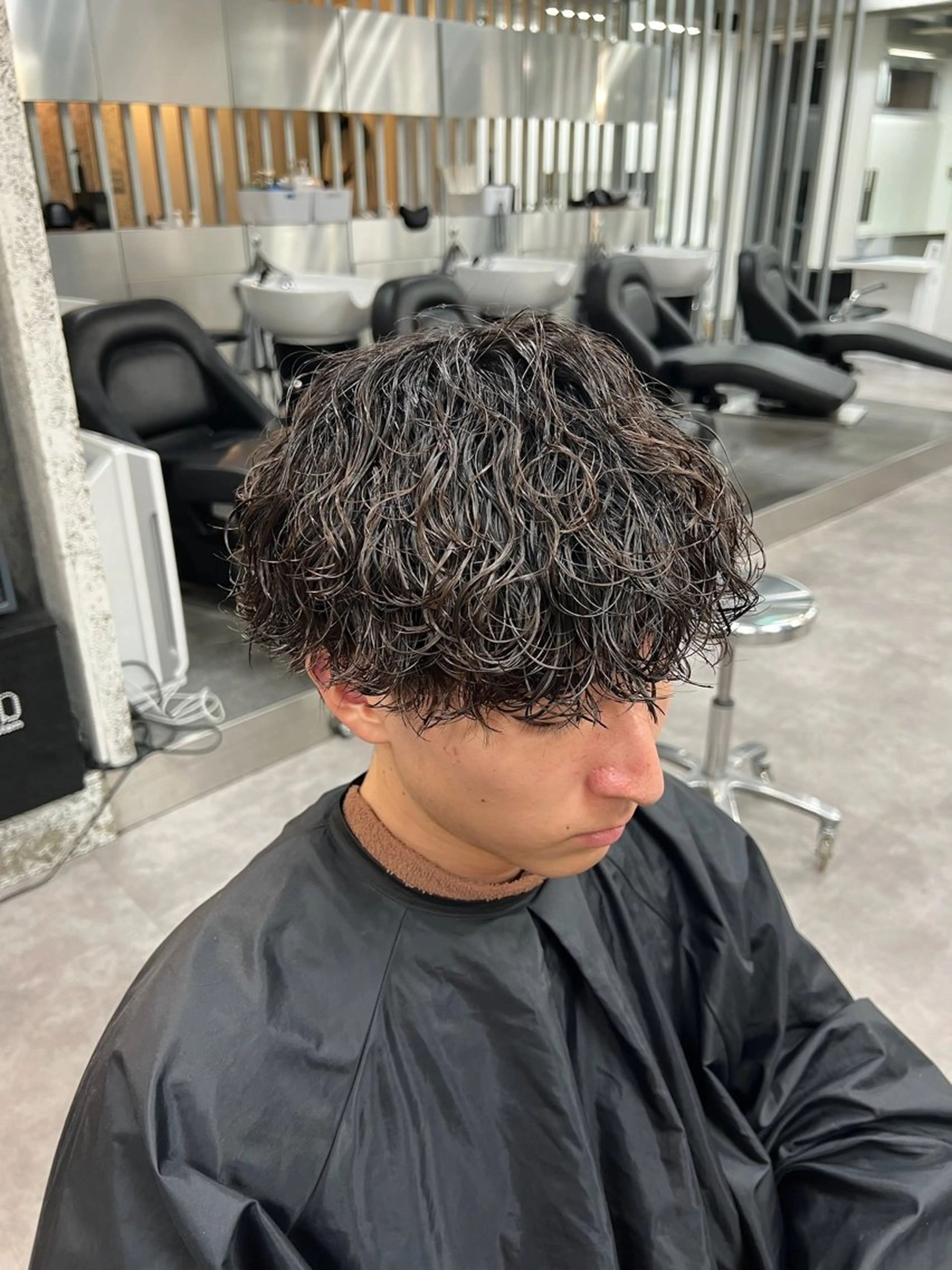 カット＋波巻きスパイラルパーマ＋Aujua treatmentの写真