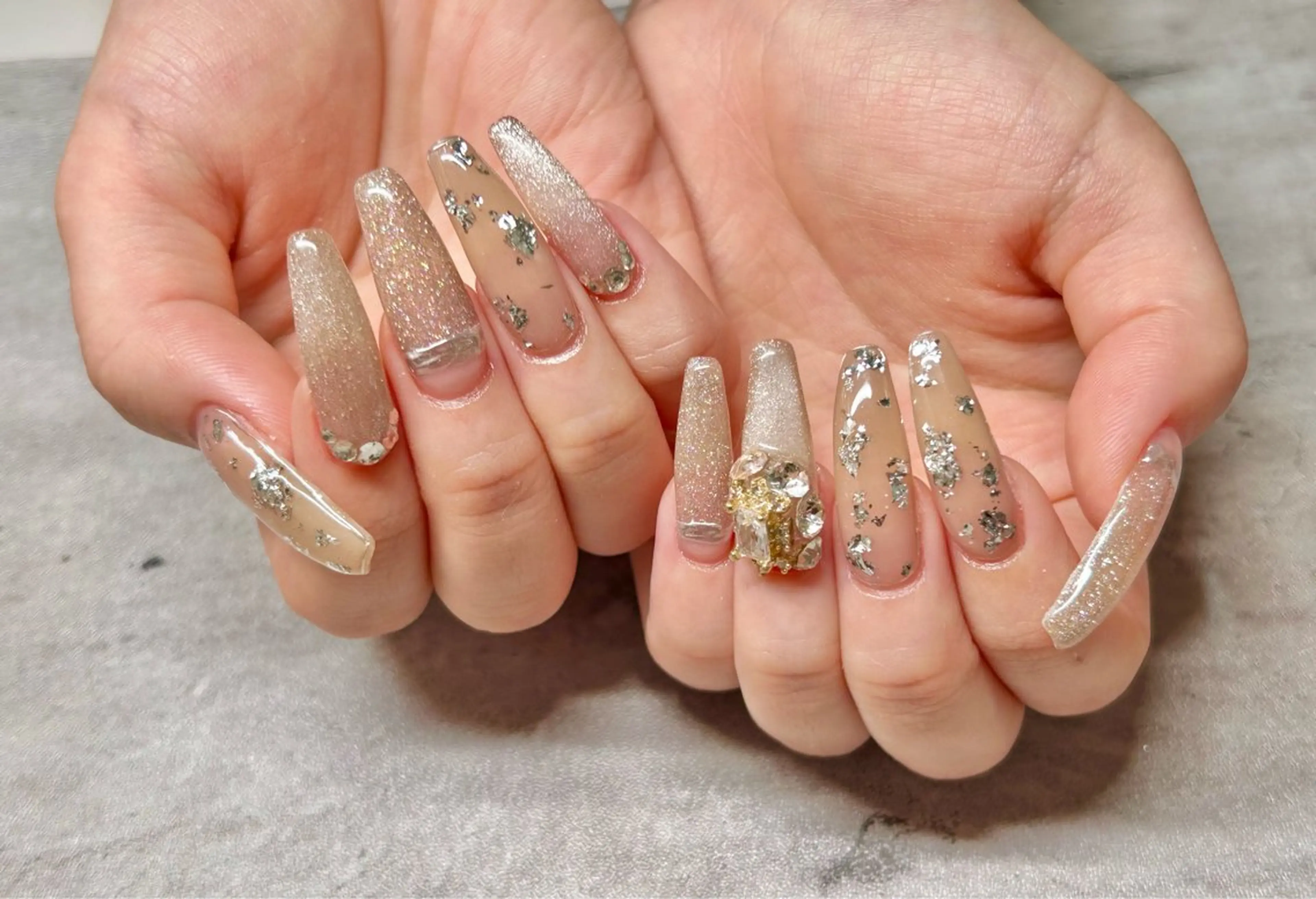 ネイル アートネイル 持ち込み ハンドネイル joieange MEGUMIのネイルデザイン