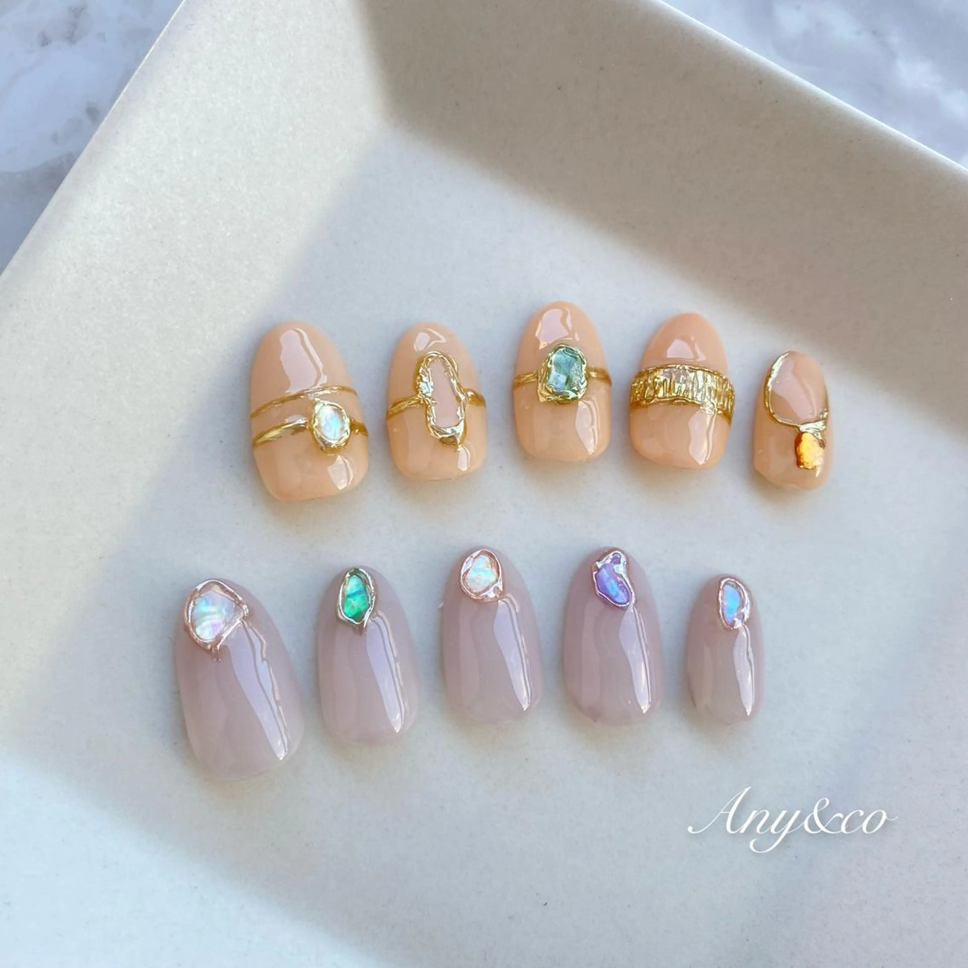 ネイル ニュアンスネイル ハンドネイル Any&co 【エニコ】のマツエク・マツパデザイン