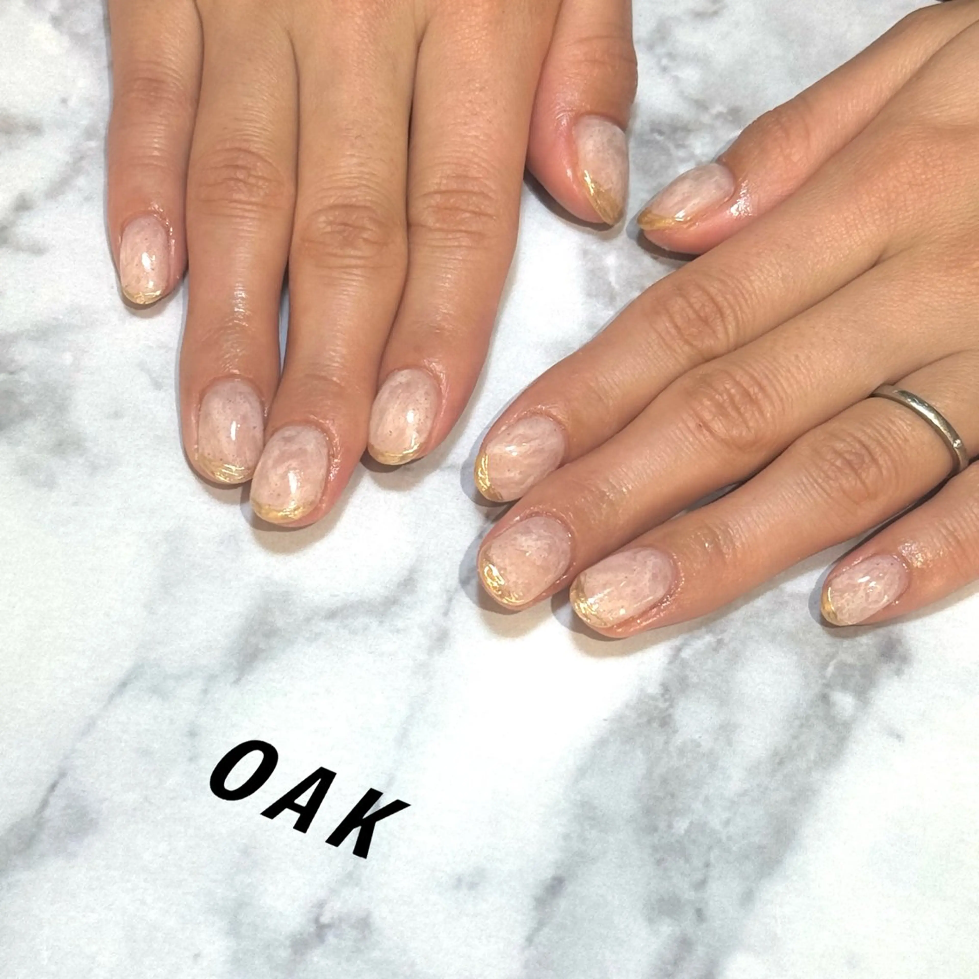 ネイル フレンチネイル ミラーネイル ニュアンスネイル シンプルネイル ハンドネイル 💅sii /KYOKA💅のネイルデザイン