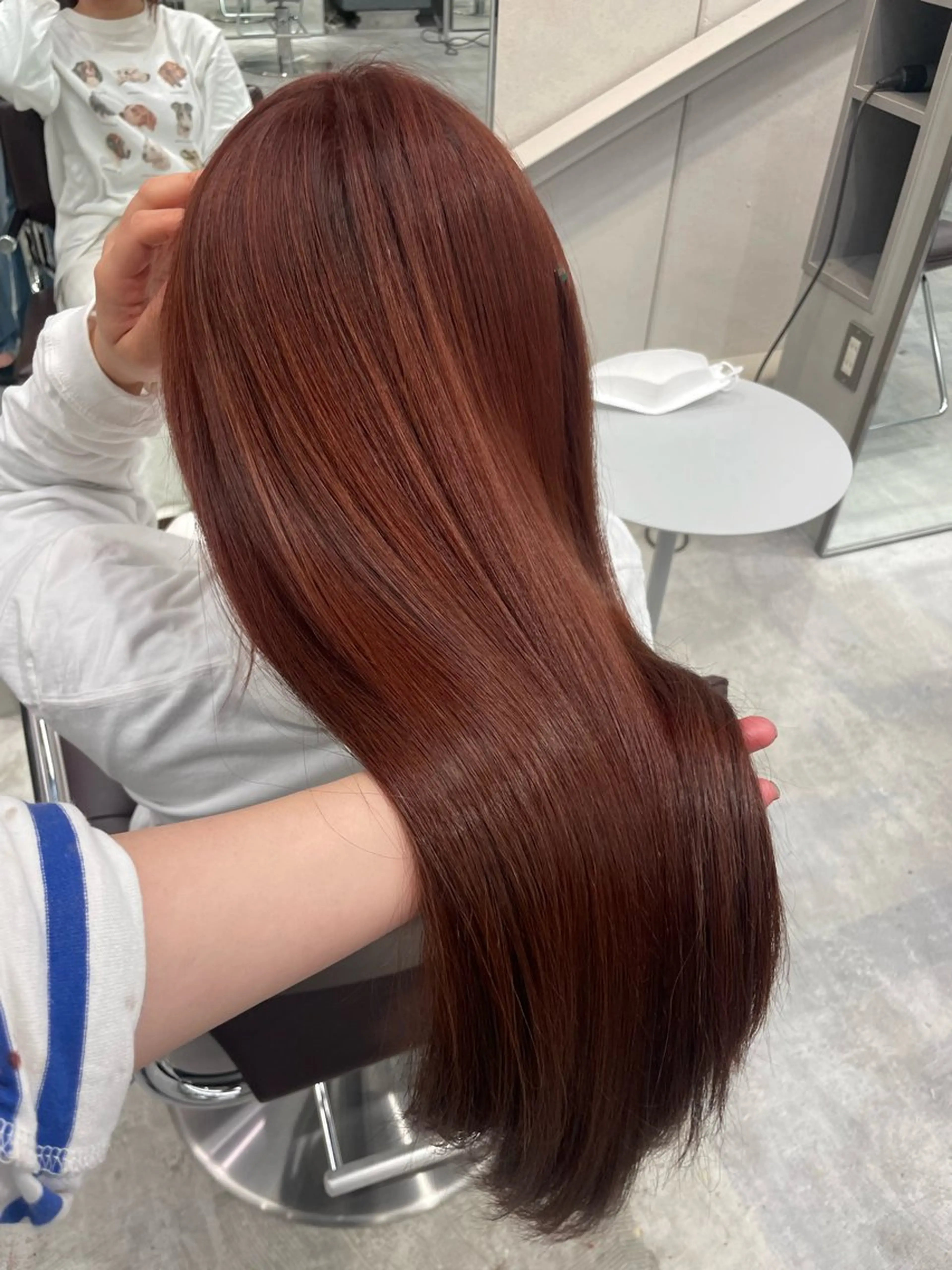 カラー ブリーチ ブリーチなしカラー 縮毛矯正 田代 さつきのヘアスタイル