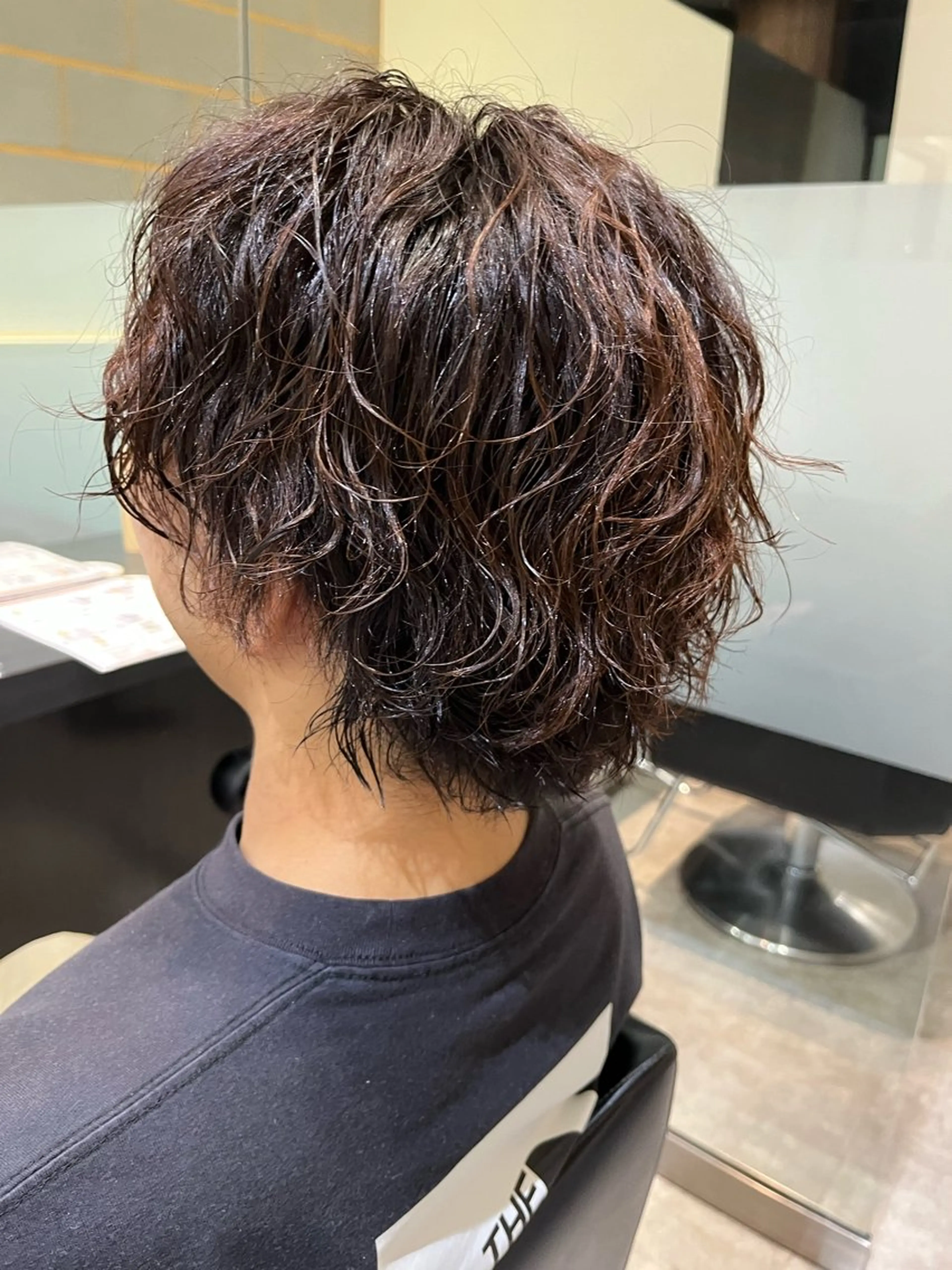 ミディアム パーマ 玉城 和磨のヘアスタイル