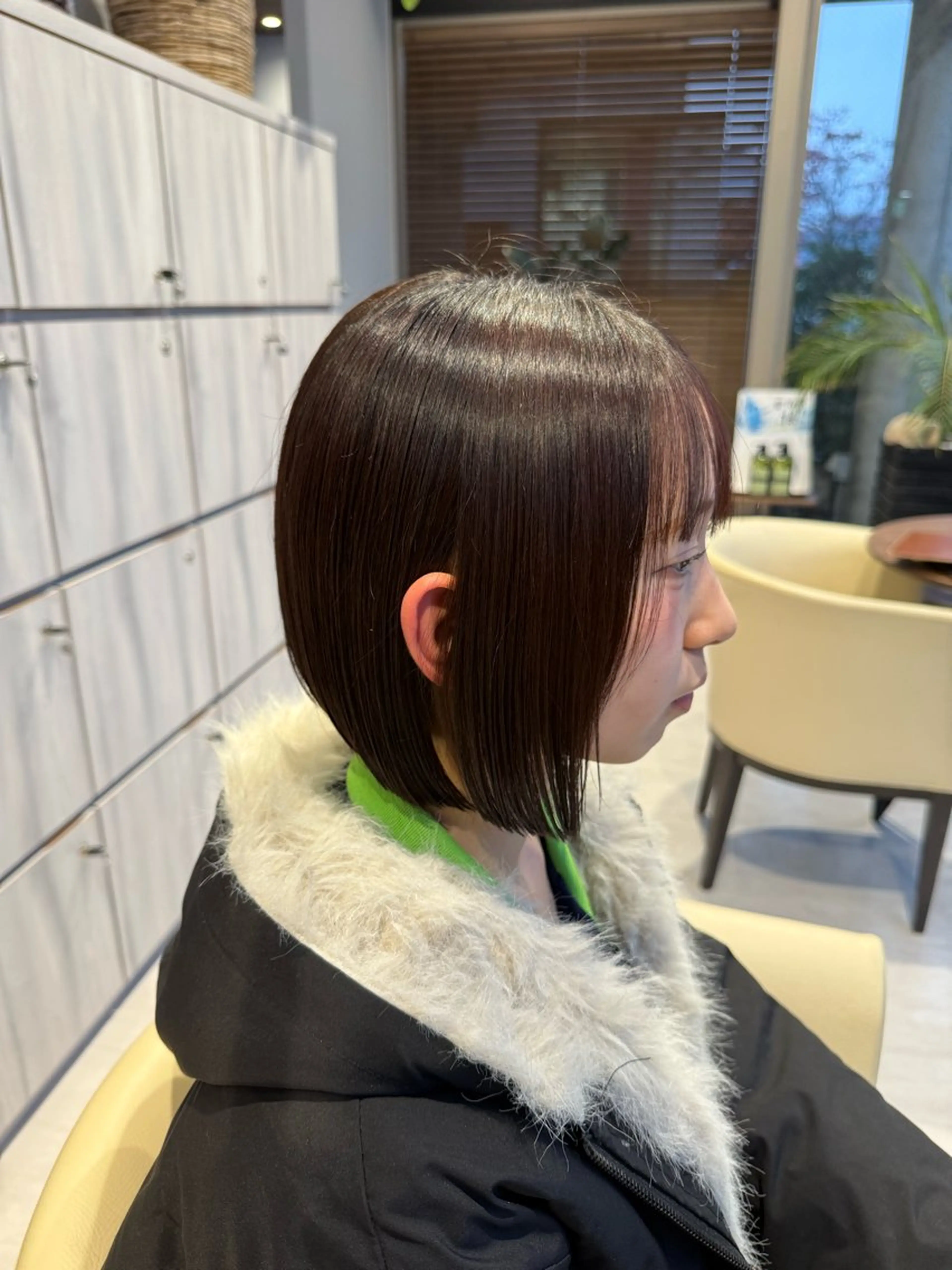 ショート カット 縮毛矯正 田辺 湧愛のヘアスタイル