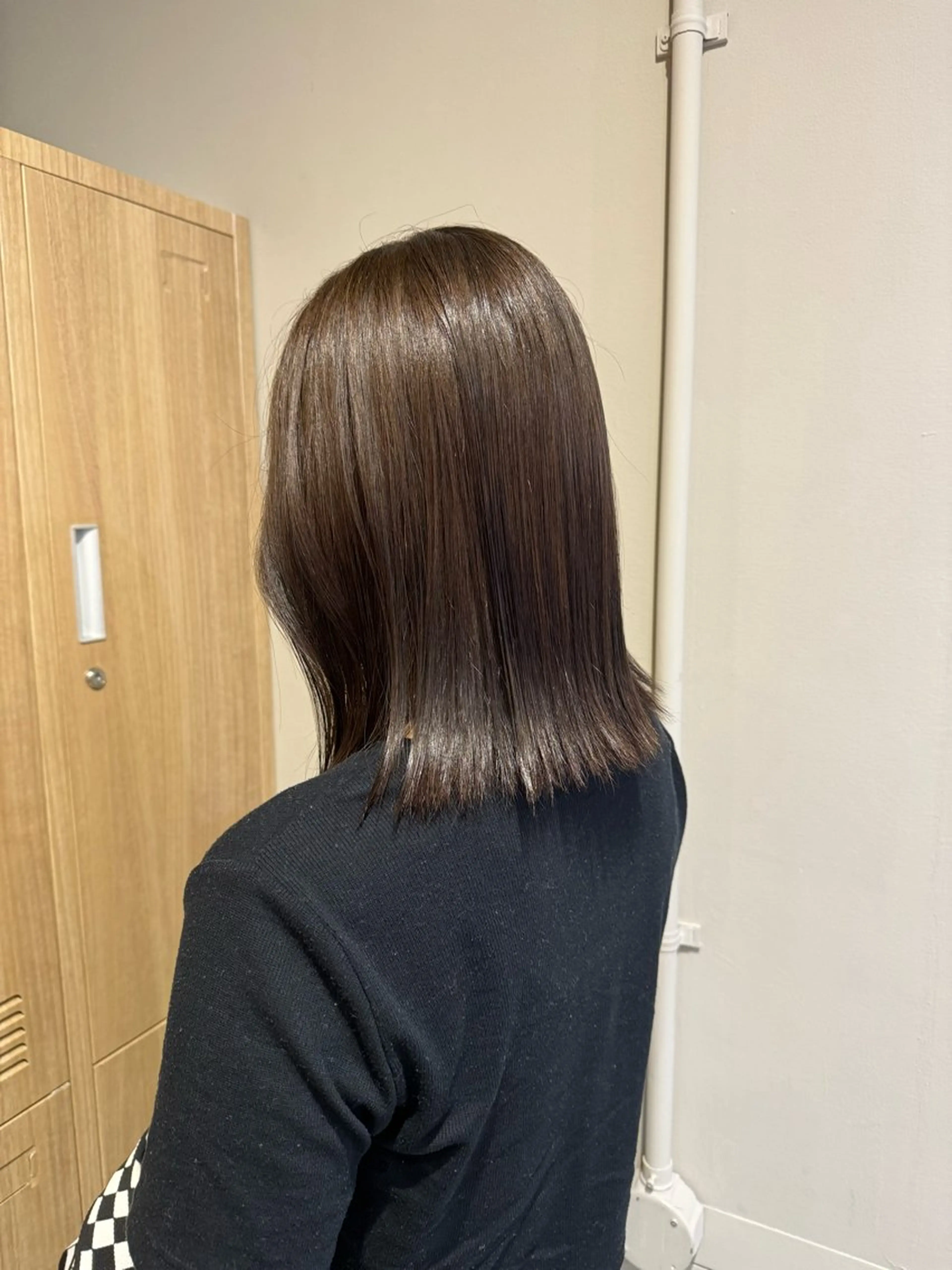 ミディアム カラー ベージュカラー ブラウンカラー ブラウンベージュ カット ヘアカラー トリートメント 透明感/レイヤーカッ ト/kirara🌼のヘアスタイル