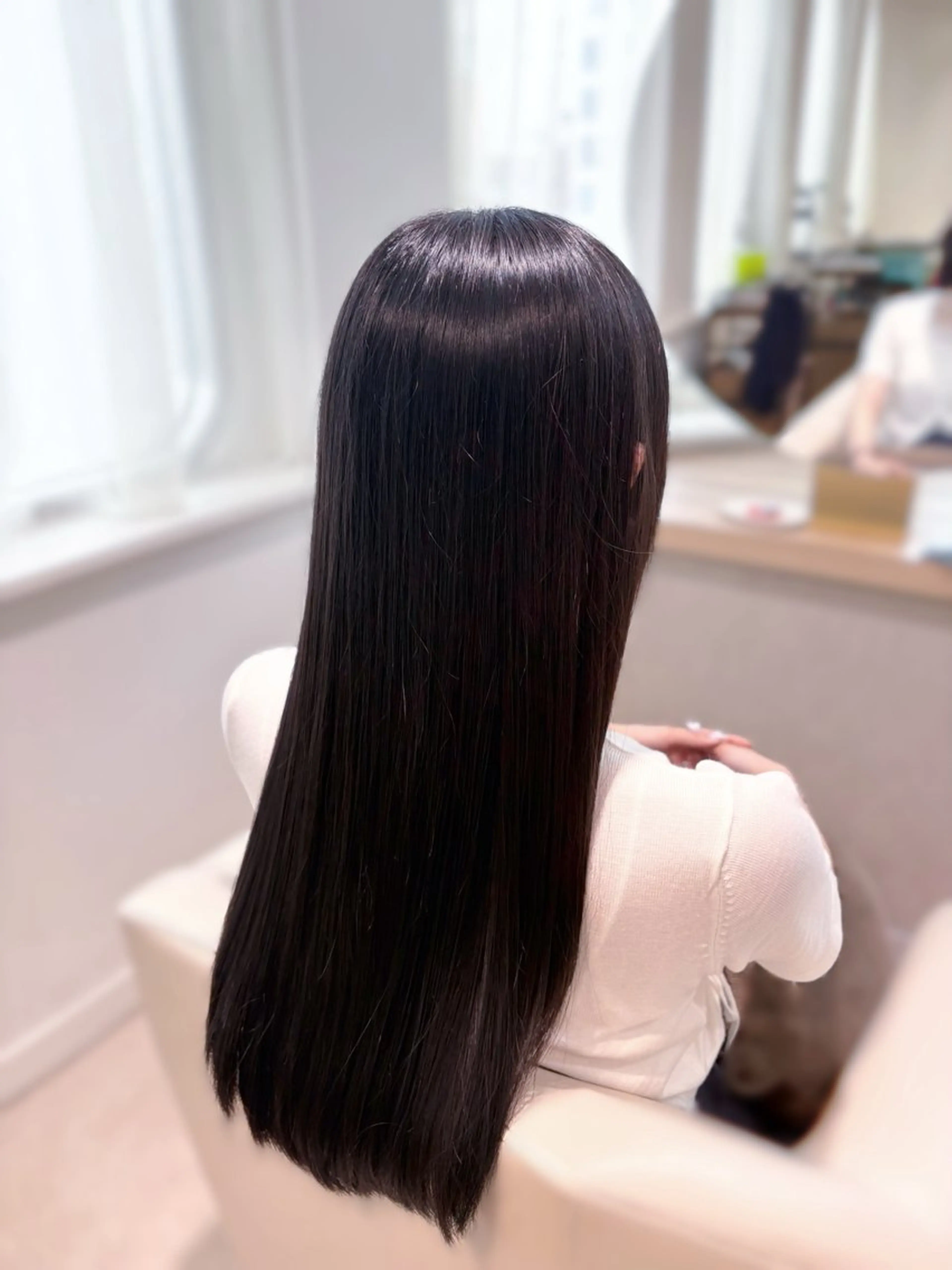 ロング カラー 黒髪 ラベンダーカラー 大宮/髪質改善/ yuzuki🌙のヘアスタイル