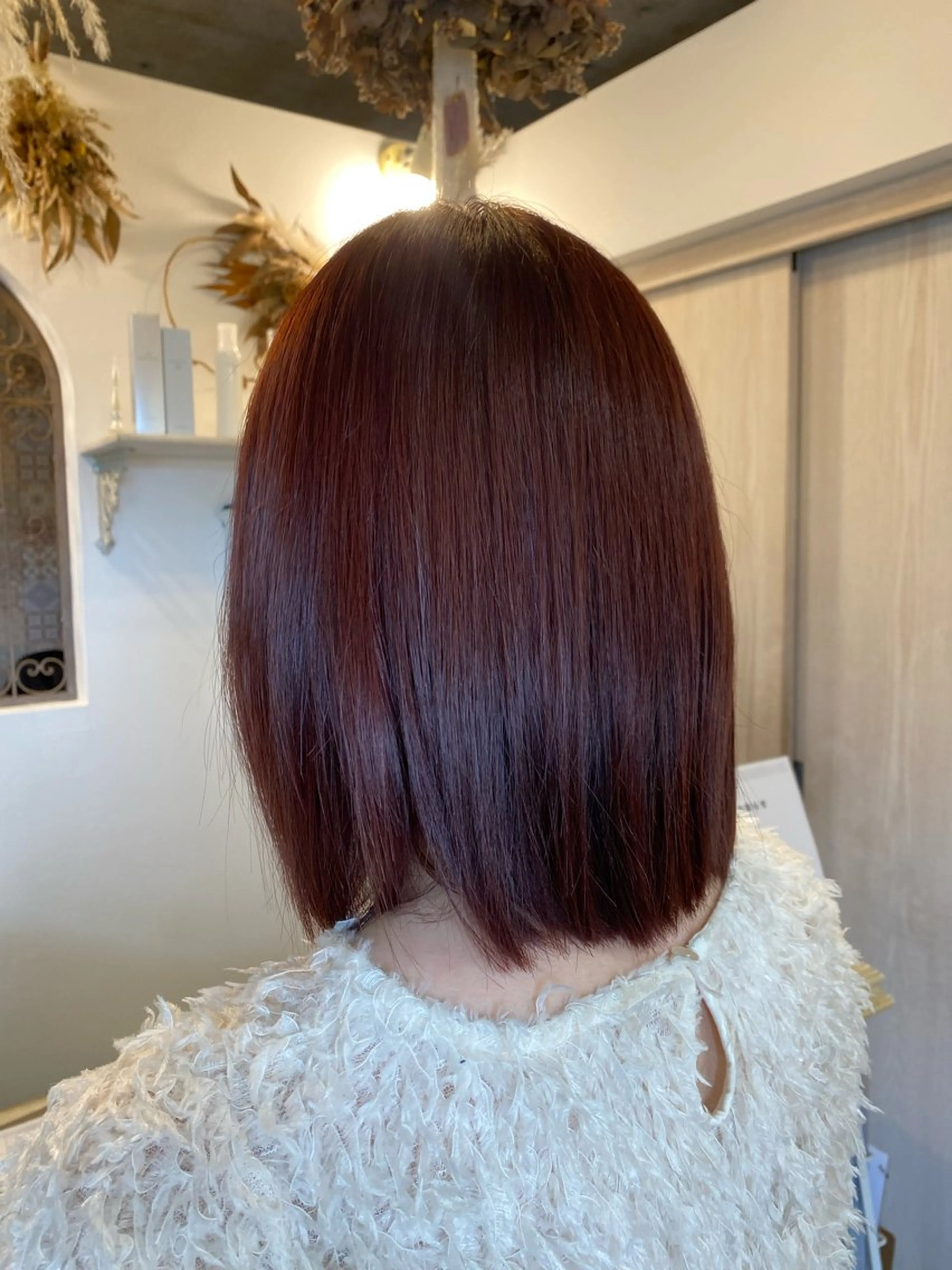ミディアム カラー ピンクカラー ヘアカラー トリートメント maya マヤのヘアスタイル