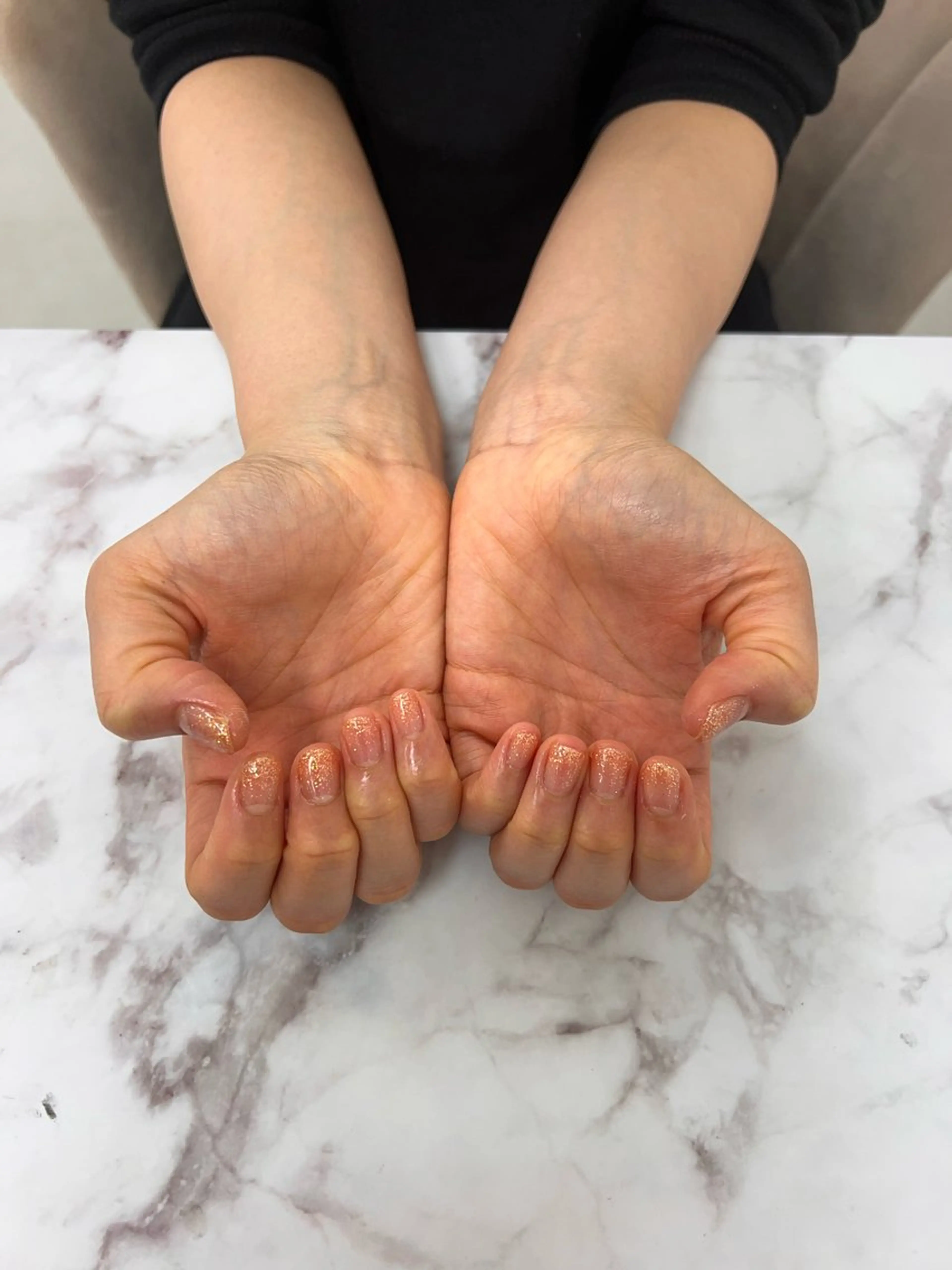 ネイル ラメ(グリッター) ラメグラデーション KANOネイリスト/ UNELMA天神のネイルデザイン