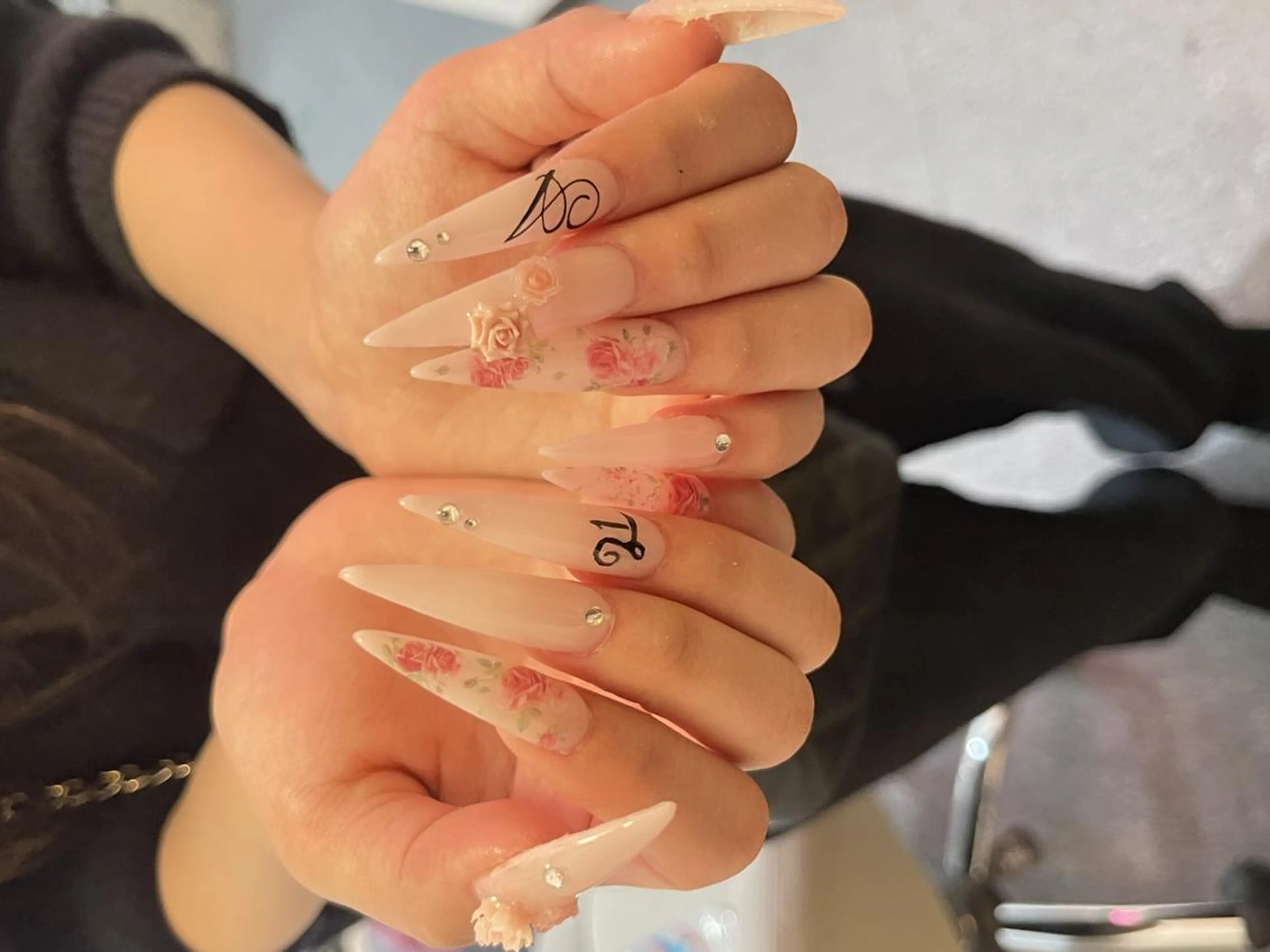 ネイル ボルドー チークネイル 長さ出し フレンチネイル ジェルネイル NaMi Belle Nailのネイルデザイン