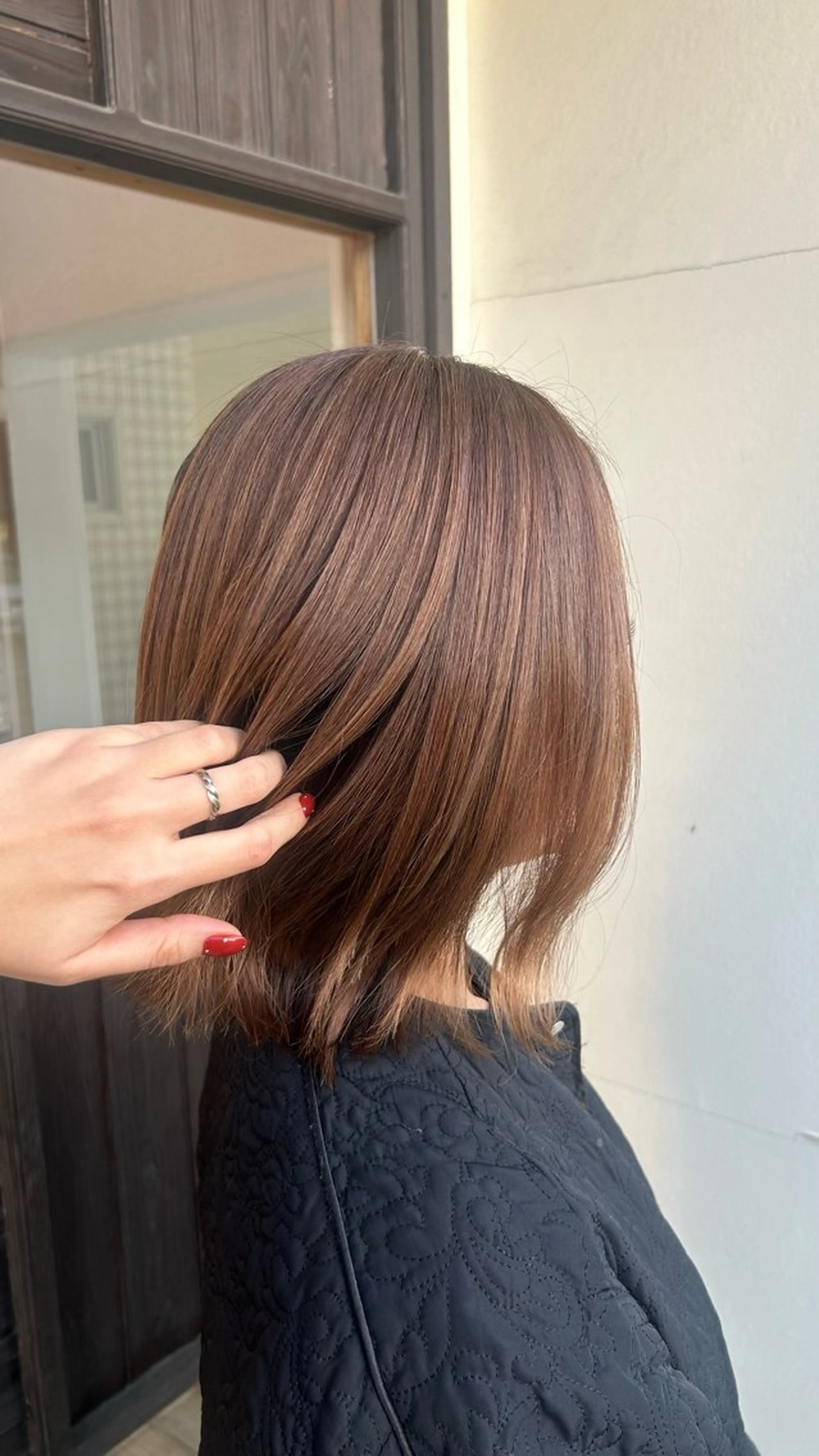 ミディアム ハイライト ヘアカラー jammin / 岡村 亜胡のヘアスタイル
