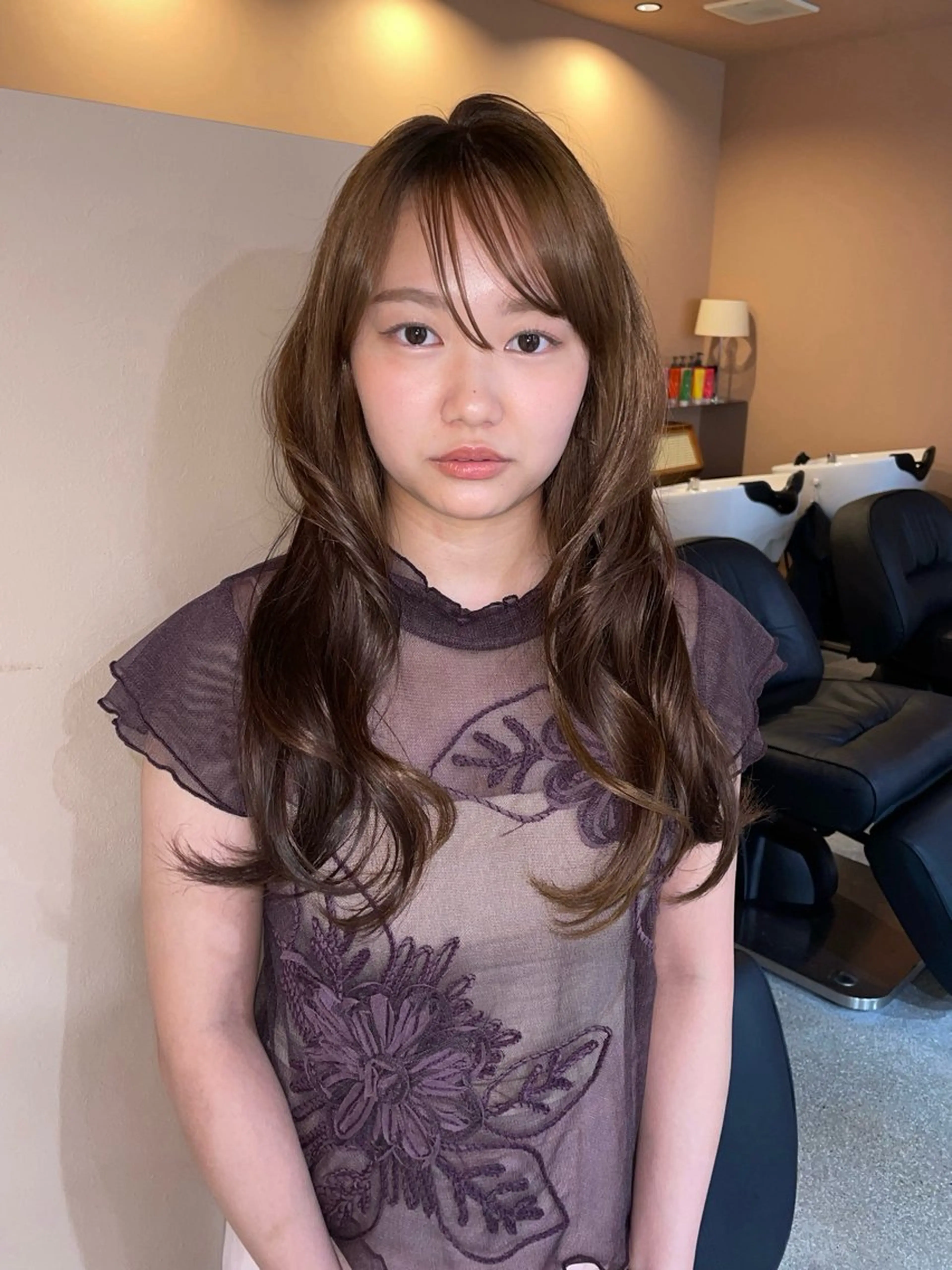 ロング カット ヘアカラー トリートメント メンズモデル募集中 YOKE reinaのヘアスタイル