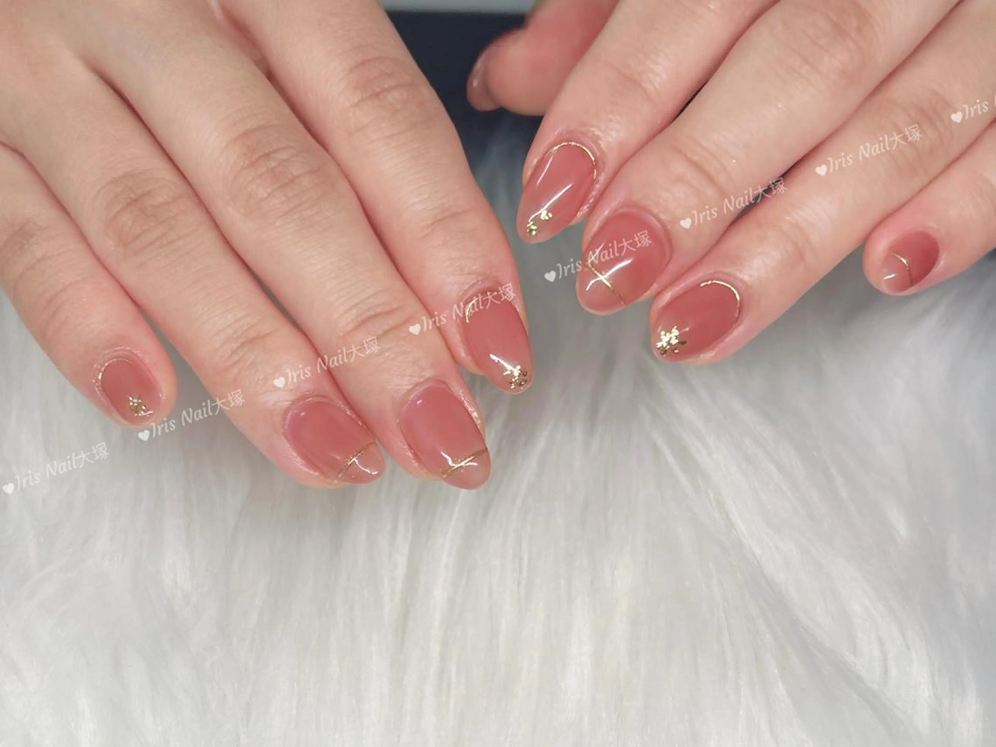 ネイル 持ち込み ハンドネイル 💕藤江 月🌸🍒のネイルデザイン