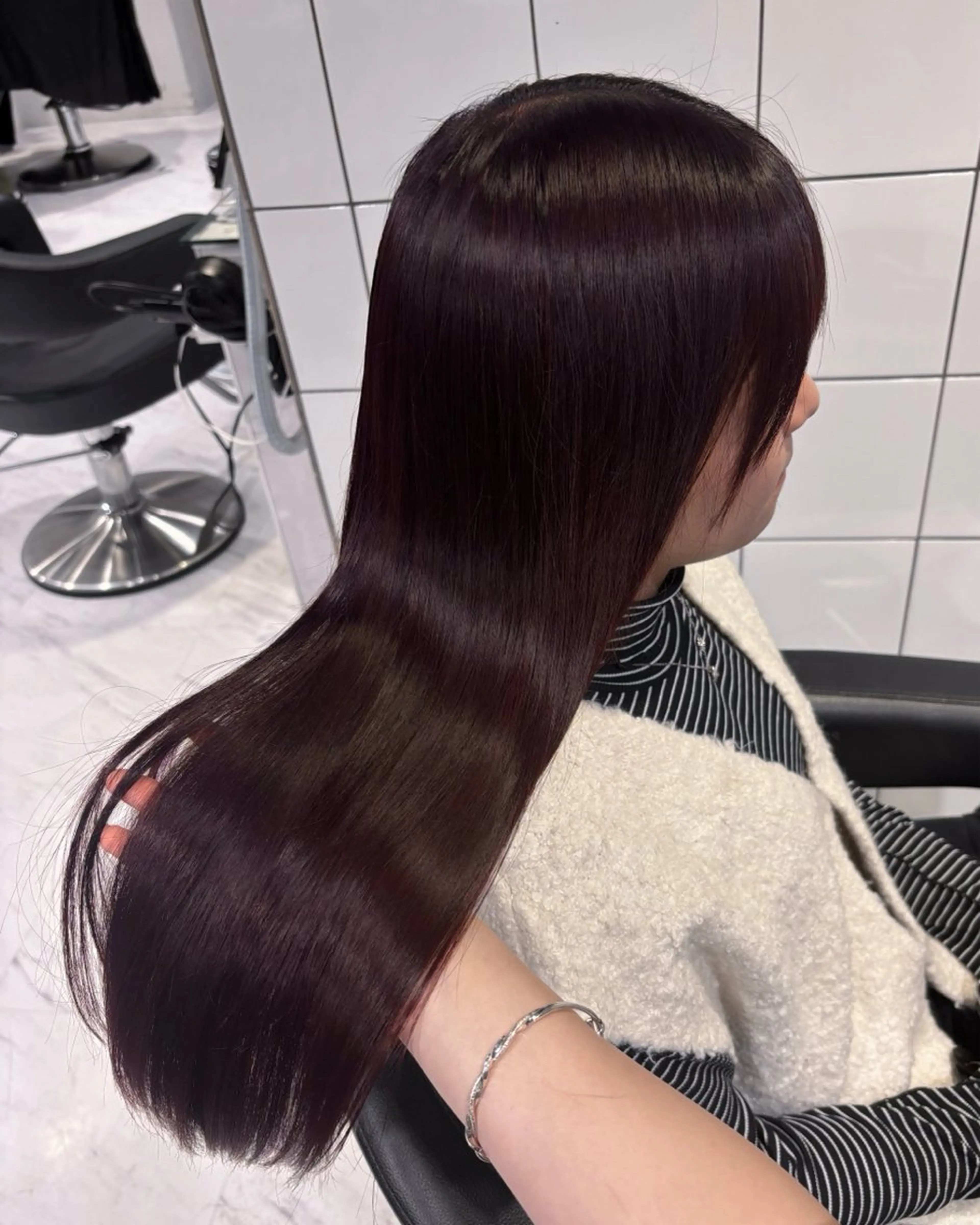 ロング カラー カット ヘアカラー トリートメント ヘッドスパ ヘアセット 表参道♡暗髪♡ 艶カラー♡アユミのヘアスタイル