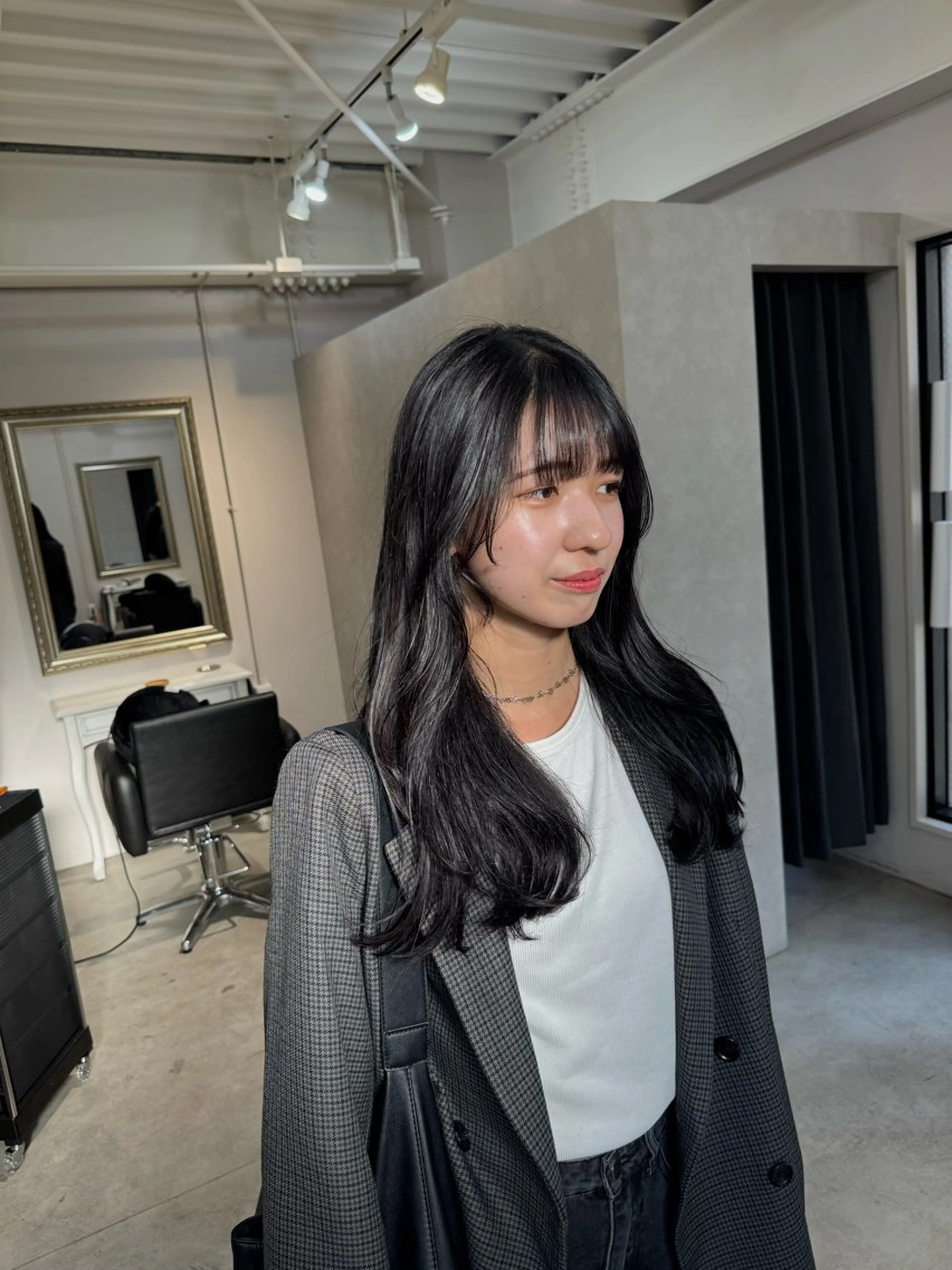 セミロング レイヤーカット ローレイヤー カット ヘアカラー トリートメント reira/堀江/ 似合わせカットのヘアスタイル