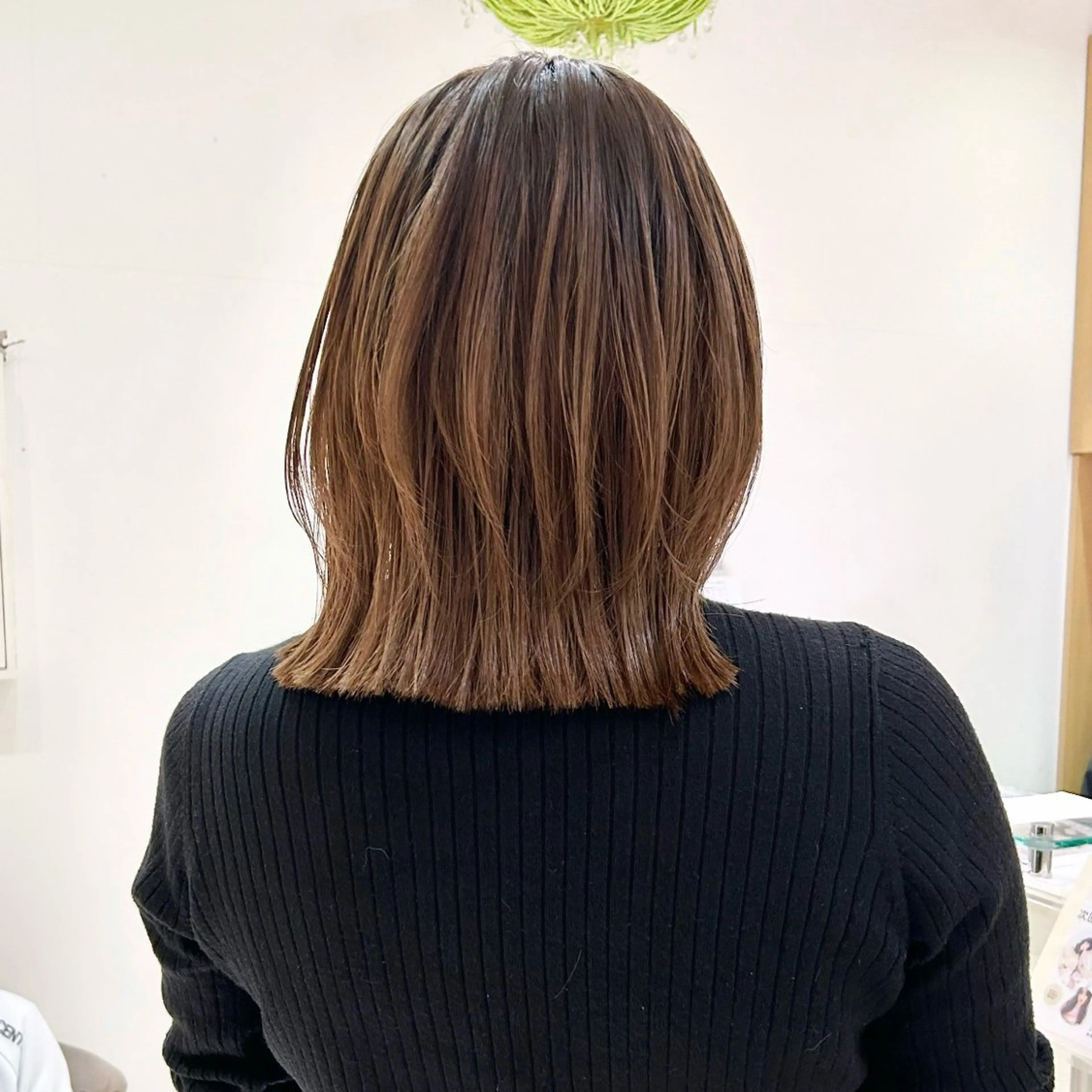 ミディアム カラー ヘアアレンジ カット 吉水 彩乃 /ボブ/艶感カラーのヘアスタイル