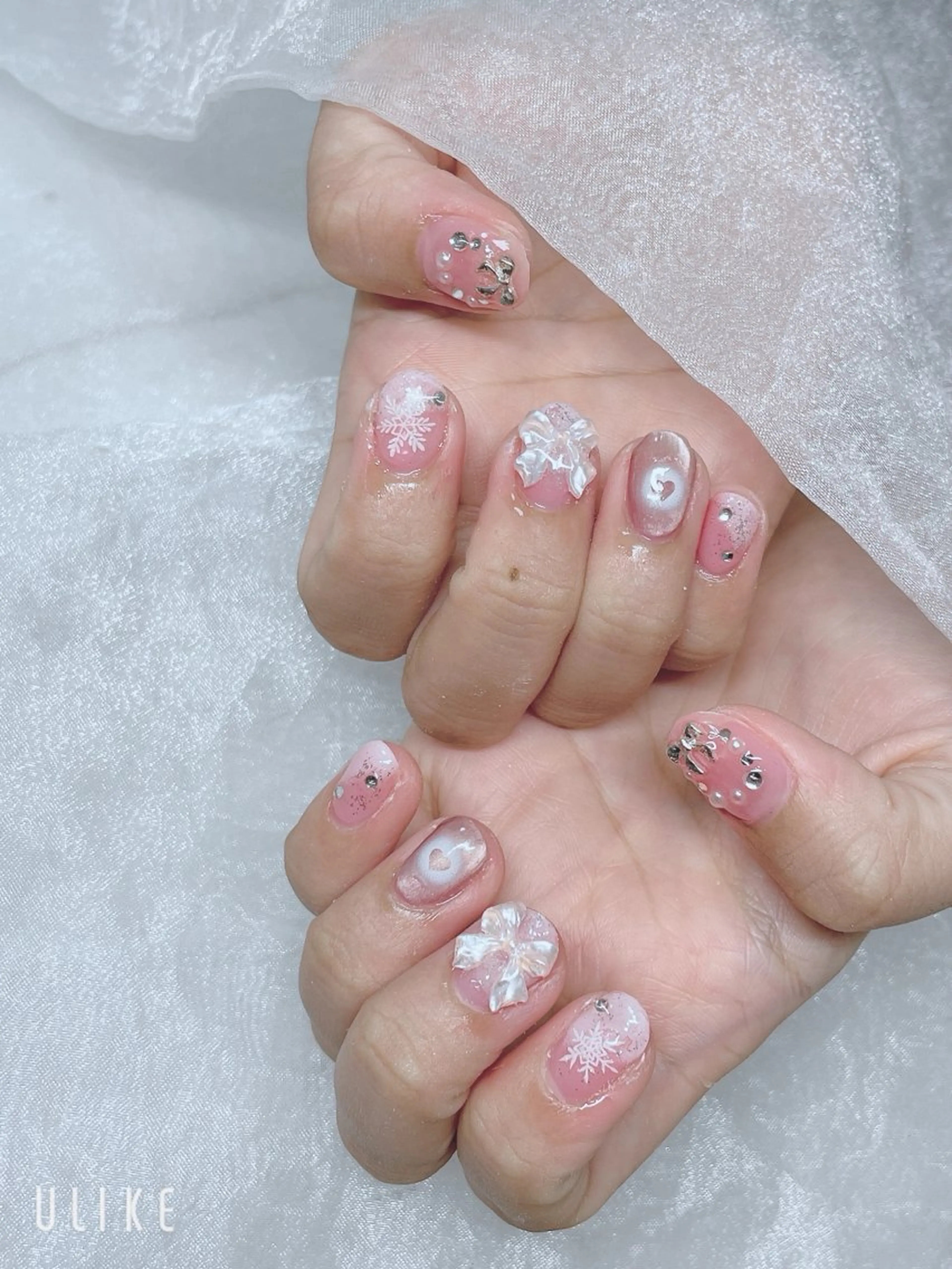 ネイル ピンク 冬ネイル クリスマス BABY LION :Linaのネイルデザイン