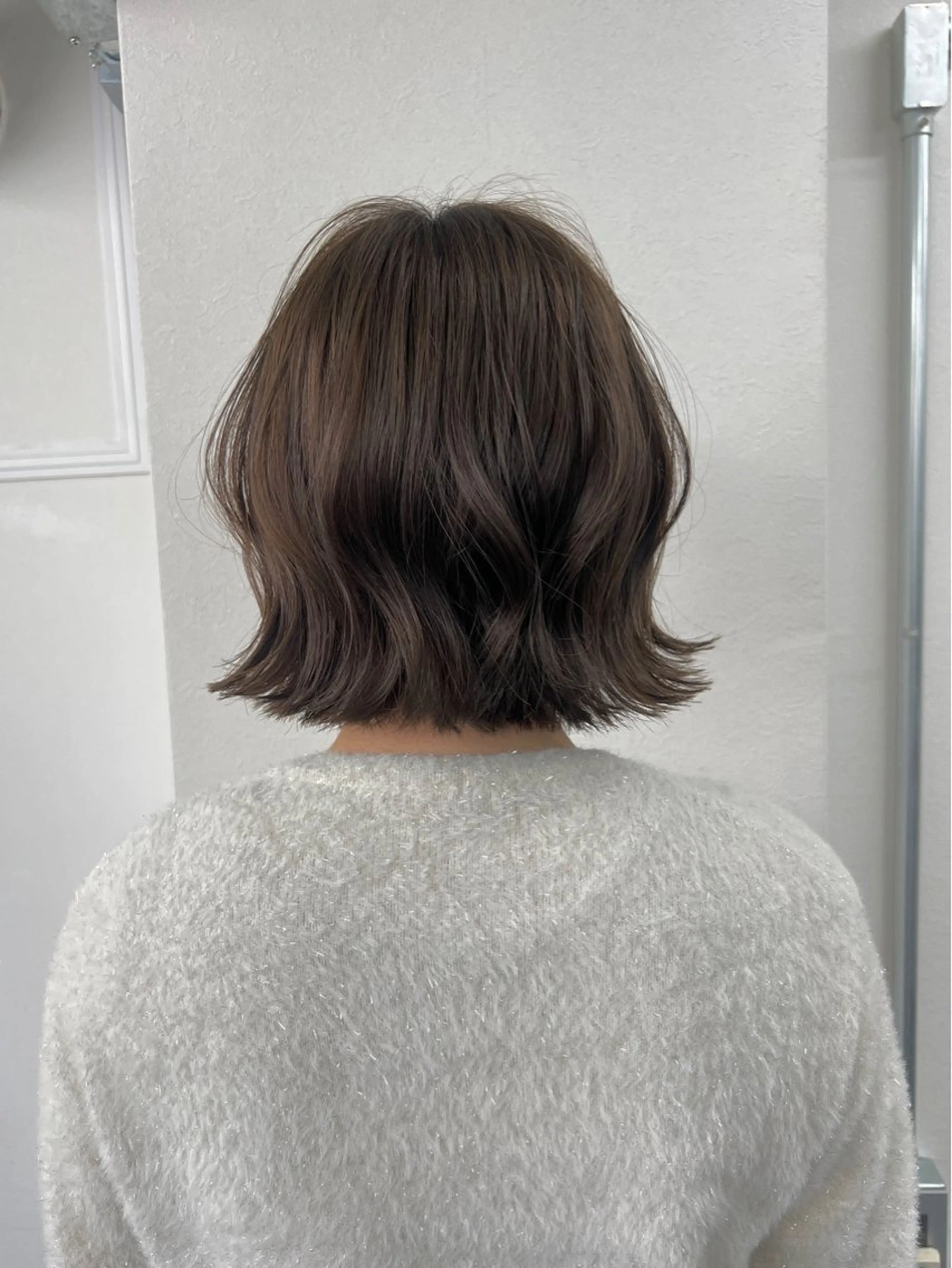 ミディアム カラー 透明感カラー グレージュ オリーブグレージュ オリーブグレー レイヤーカット/透明 感カラー/aikaのヘアスタイル