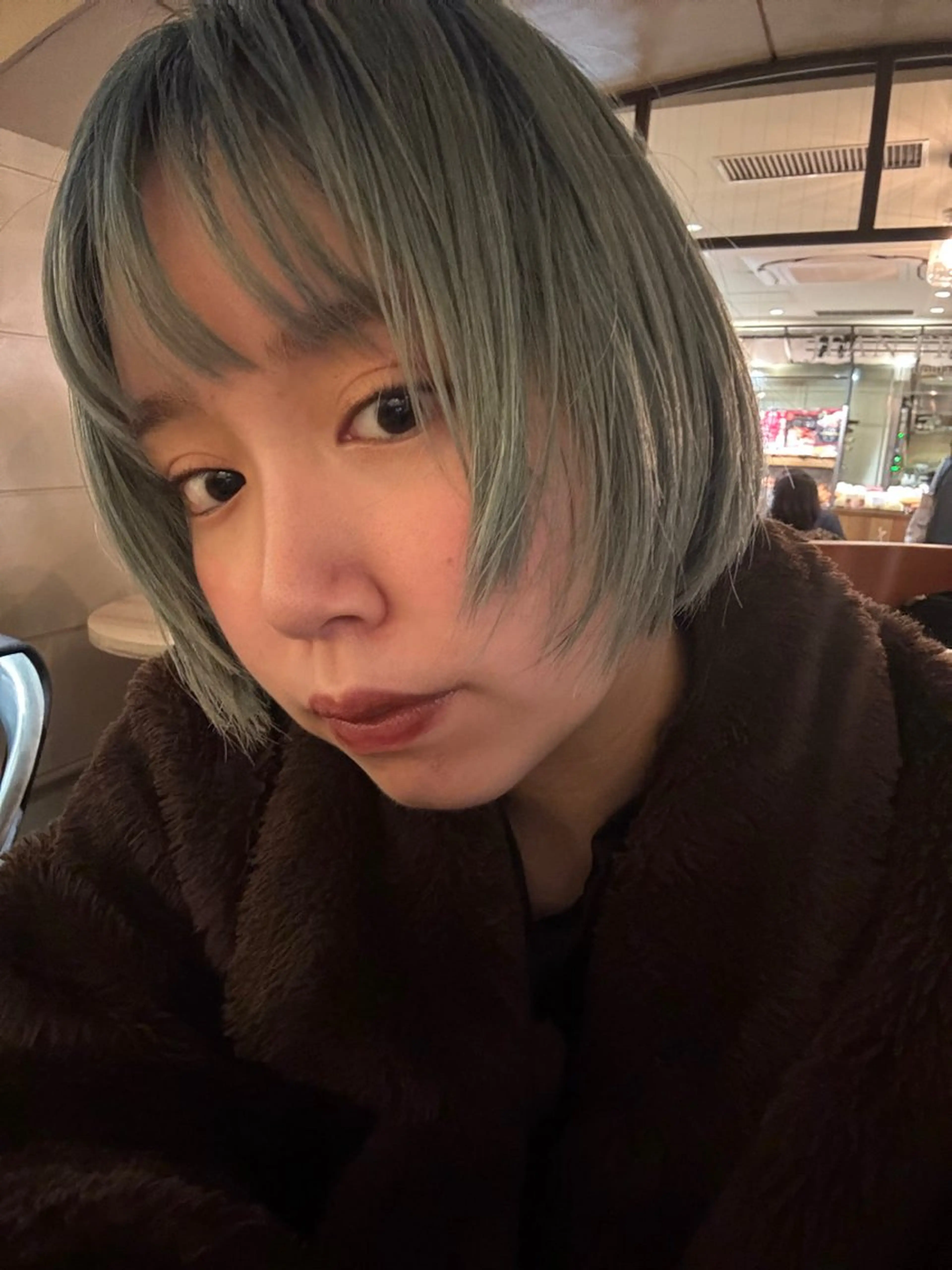 ミディアム カラー カット ヘアカラー トリートメント ブリーチなしカラー/ パーマ/おとは🦖♡のヘアスタイル