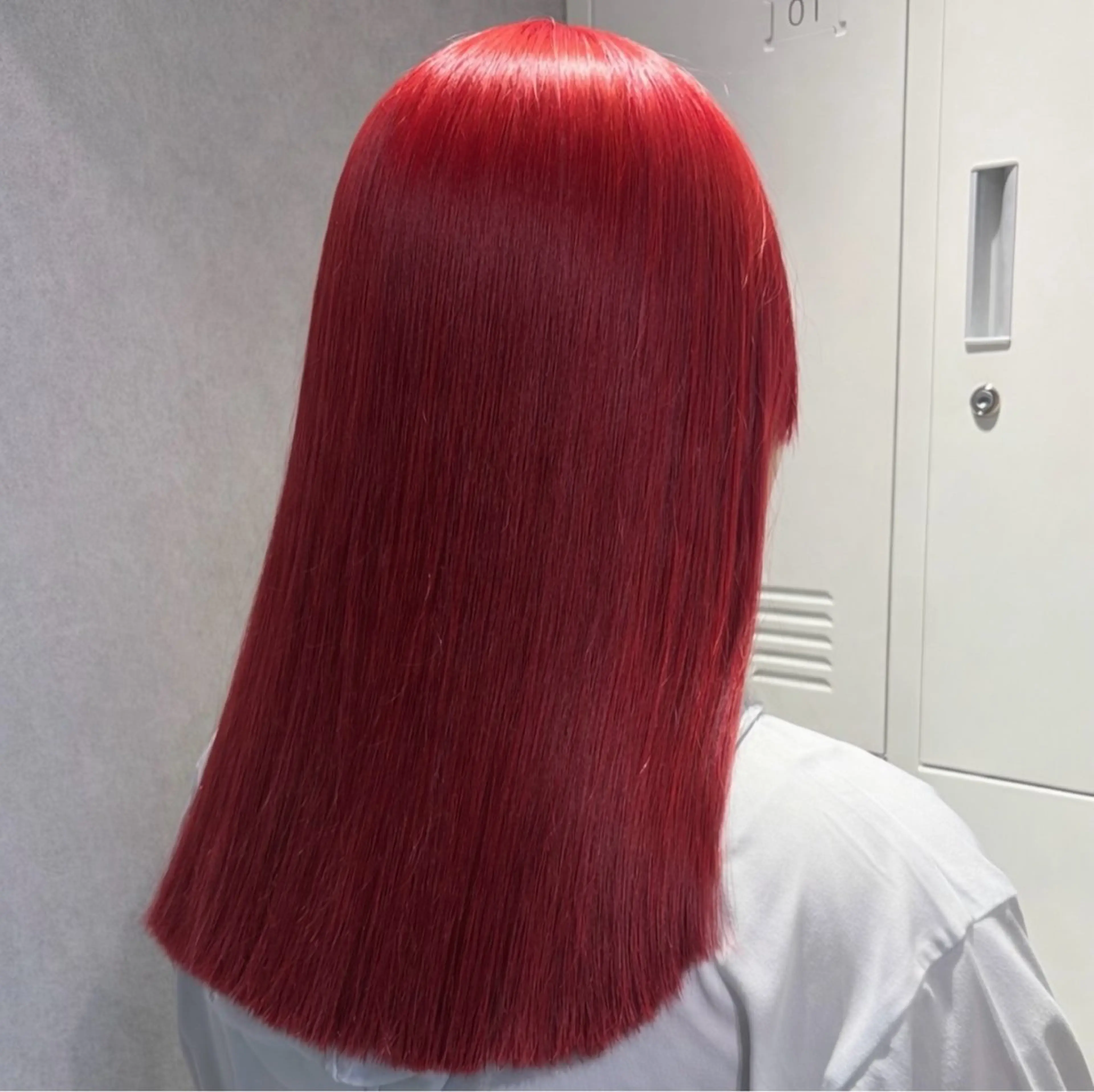 ロング カラー レッドカラー ヘアカラー 透明感カラー🫧🎀 まりなのヘアスタイル