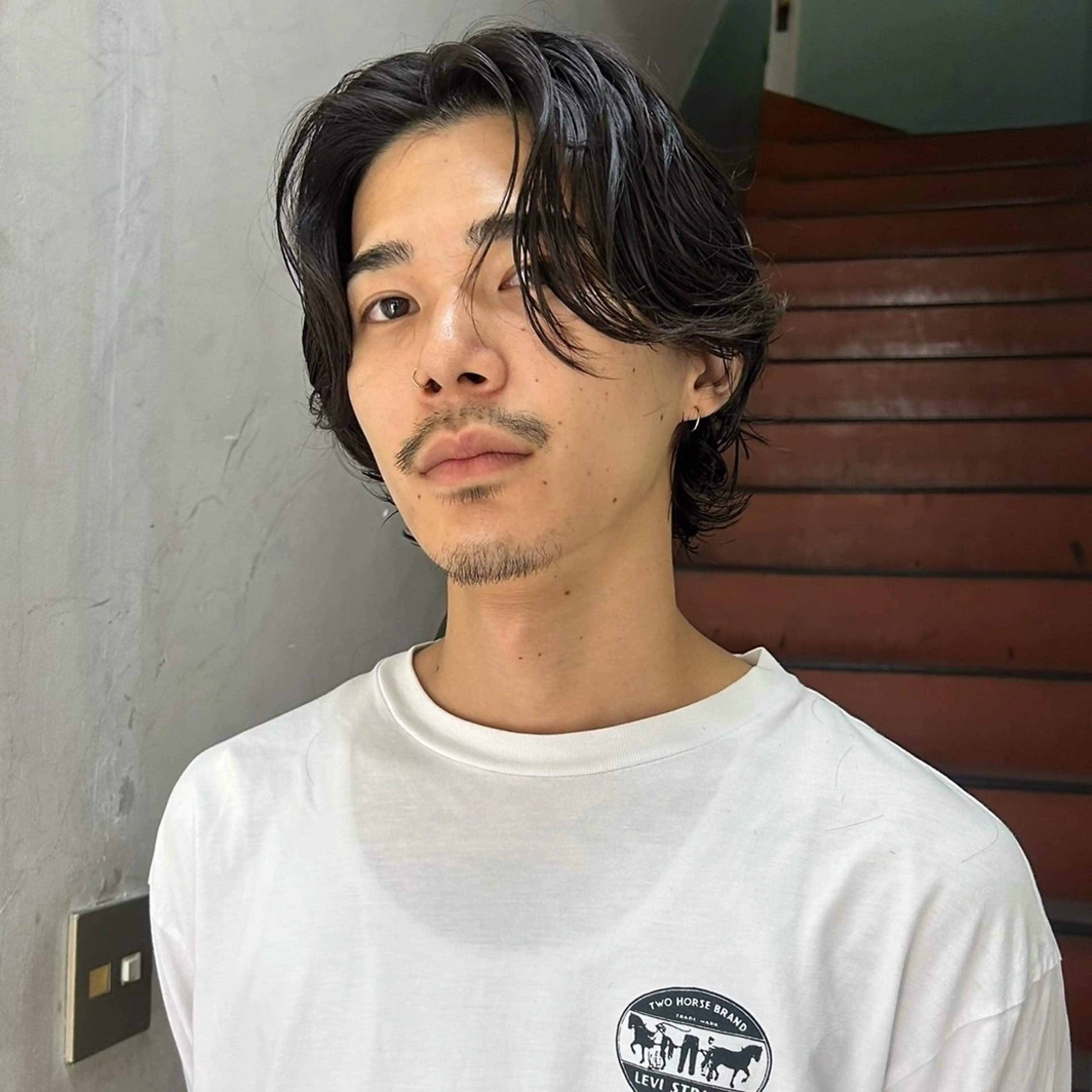 ショート パーマ メンズ メンズパーマ本町/ 心斎橋ナカムラヒロトのヘアスタイル