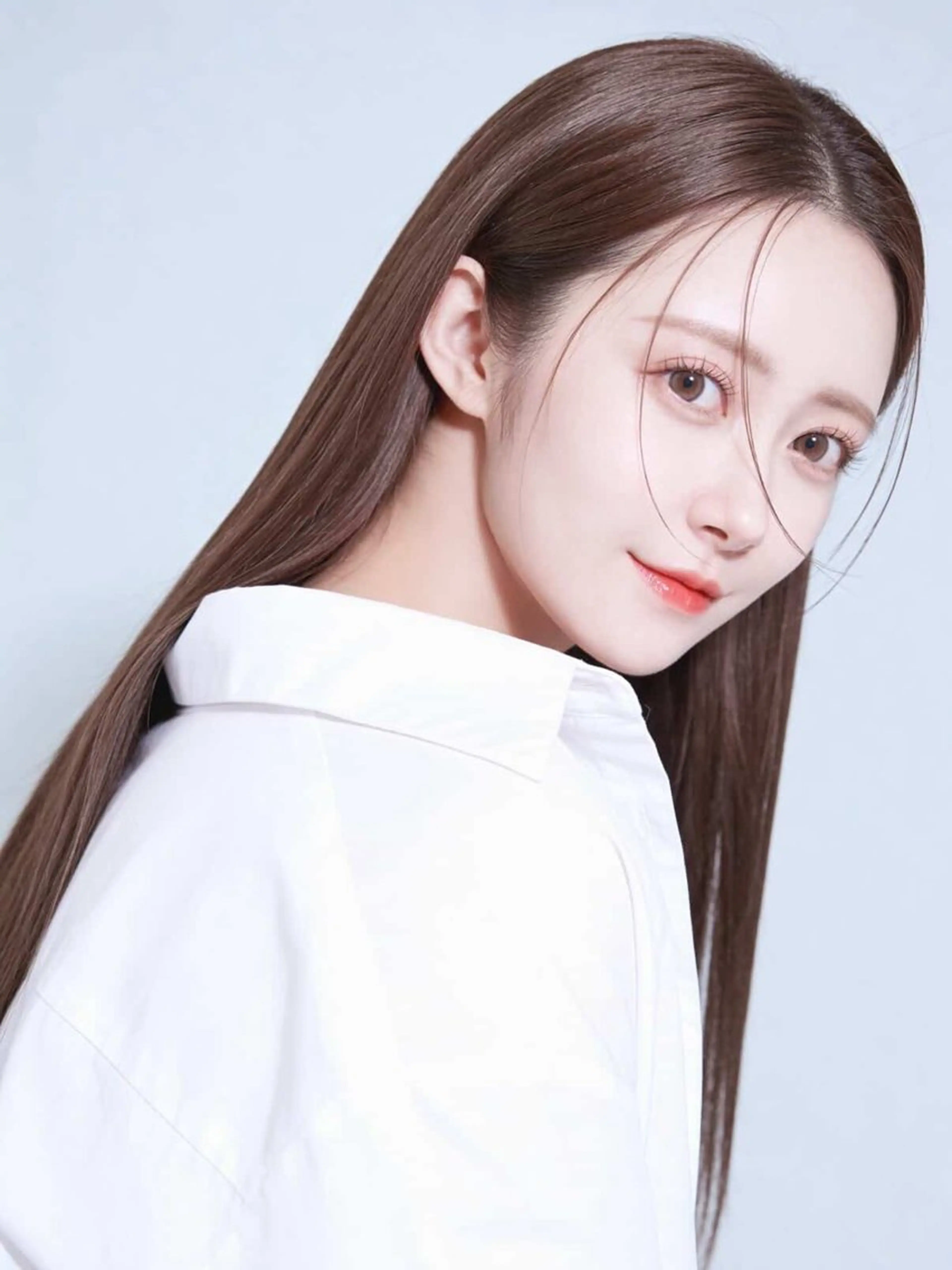 セミロング カラー ブラウンカラー カット 渋谷レイヤーカット❌ 縮毛矯正専門/武田涼のヘアスタイル