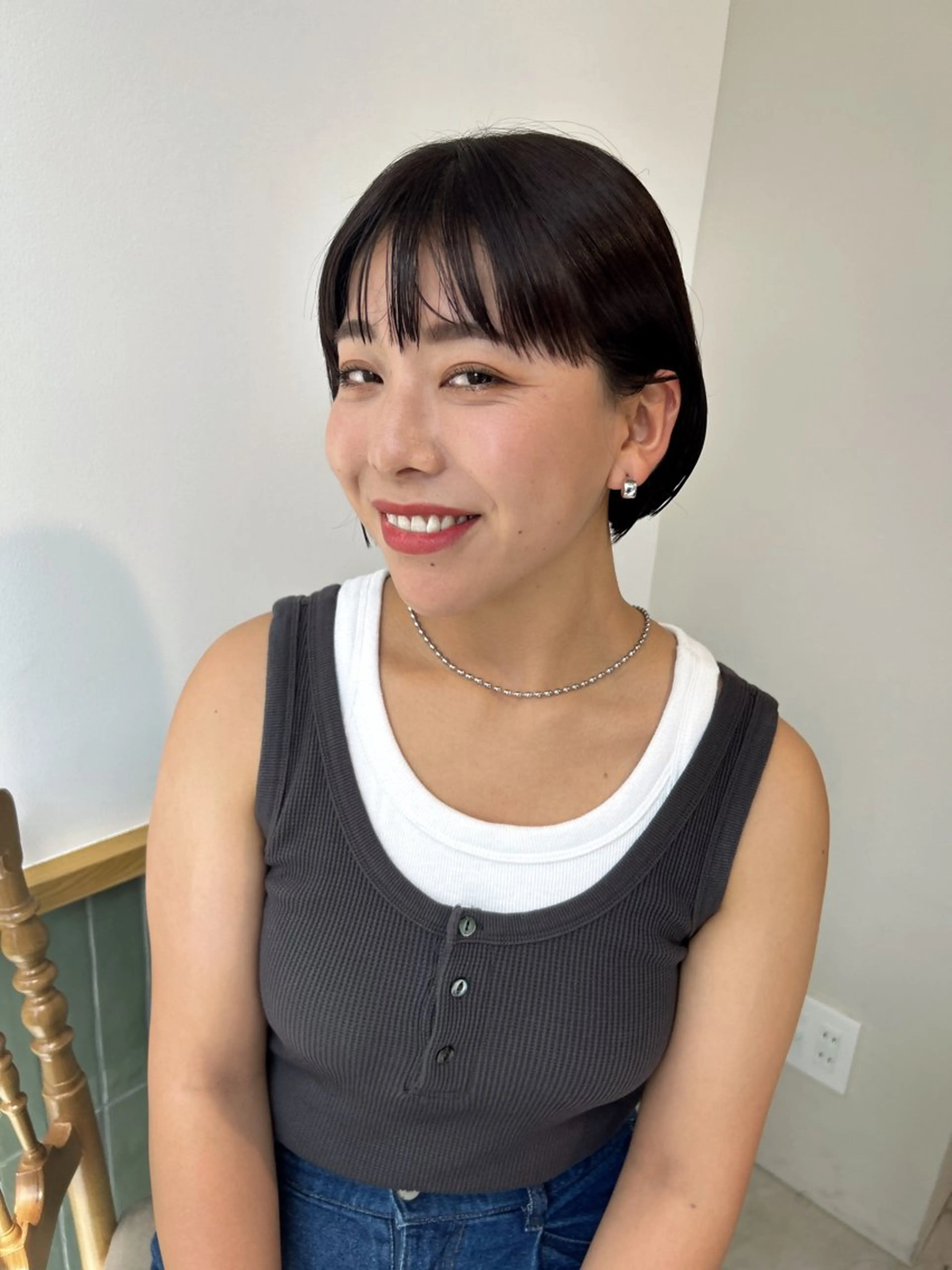 ミディアム カラー ヘアアレンジ カット ヘアカラー トリートメント 【代表】 たき〜のヘアスタイル