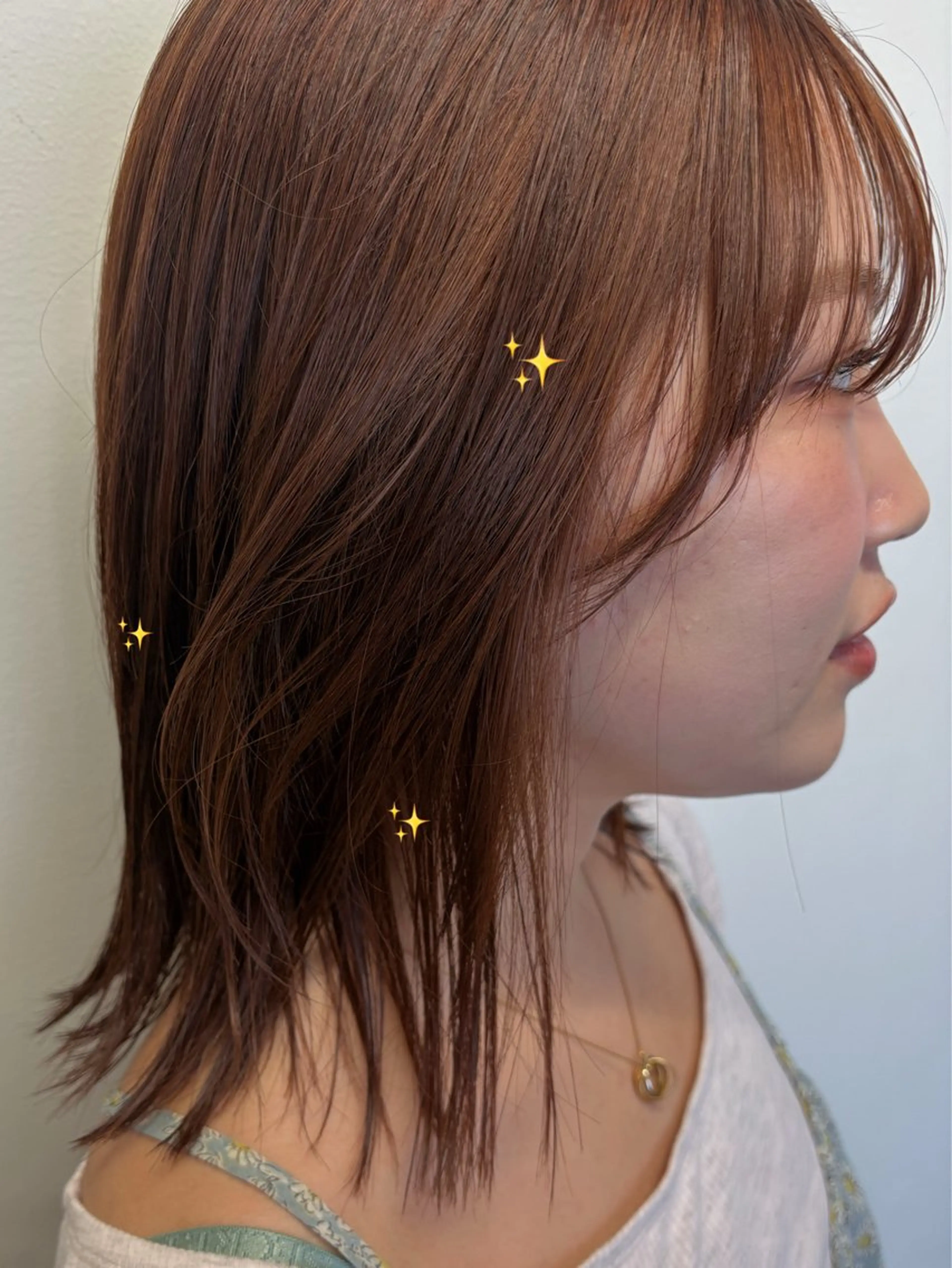 ミディアム カラー ヘアカラー トリートメント オト/レイヤー/ Wカラー/メンズのヘアスタイル