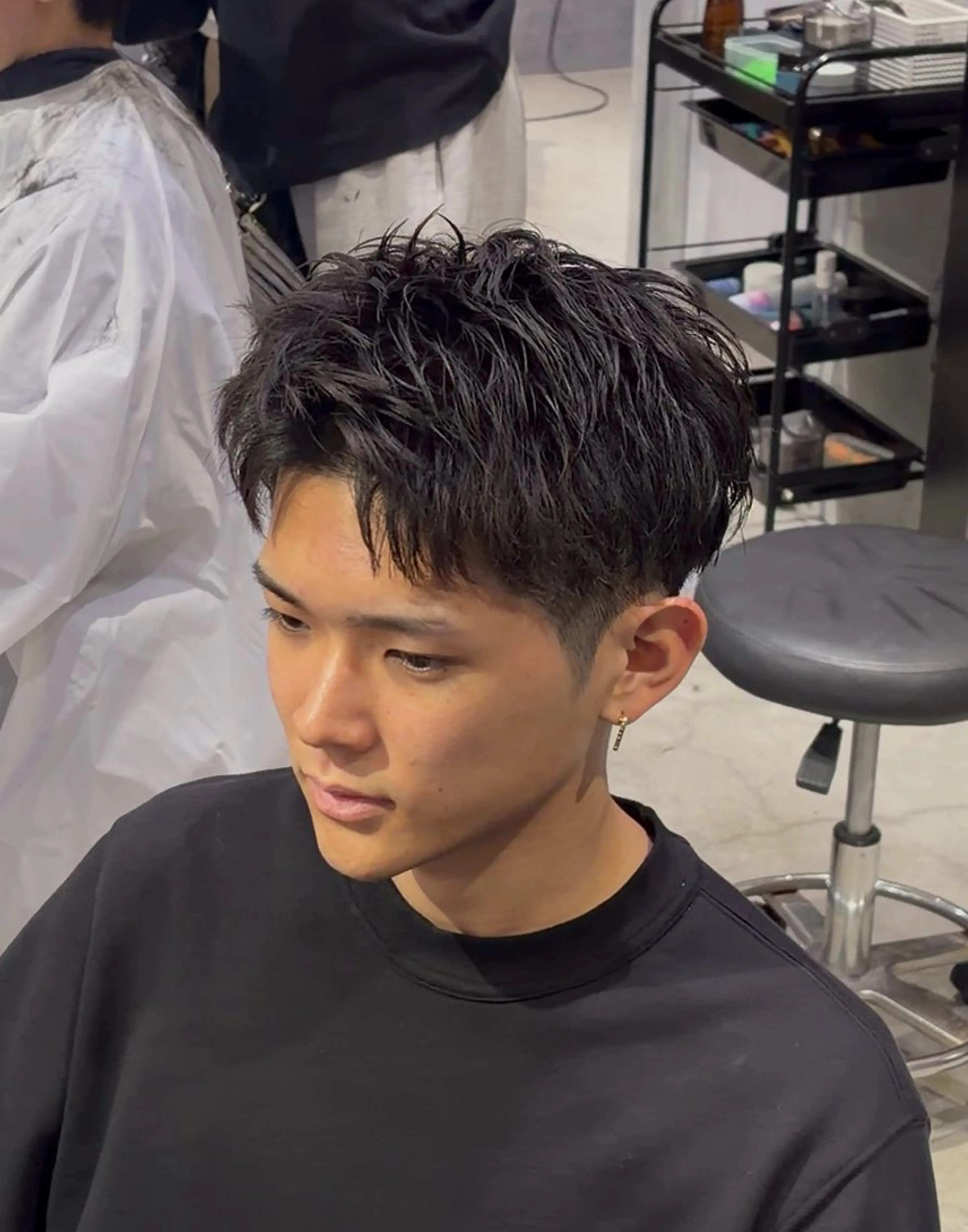 【ミニモ限定説明欄必読】💈メンズカット＋ピンパーマ＋ロイヤルトリートメント💈 スパイキーショートの写真
