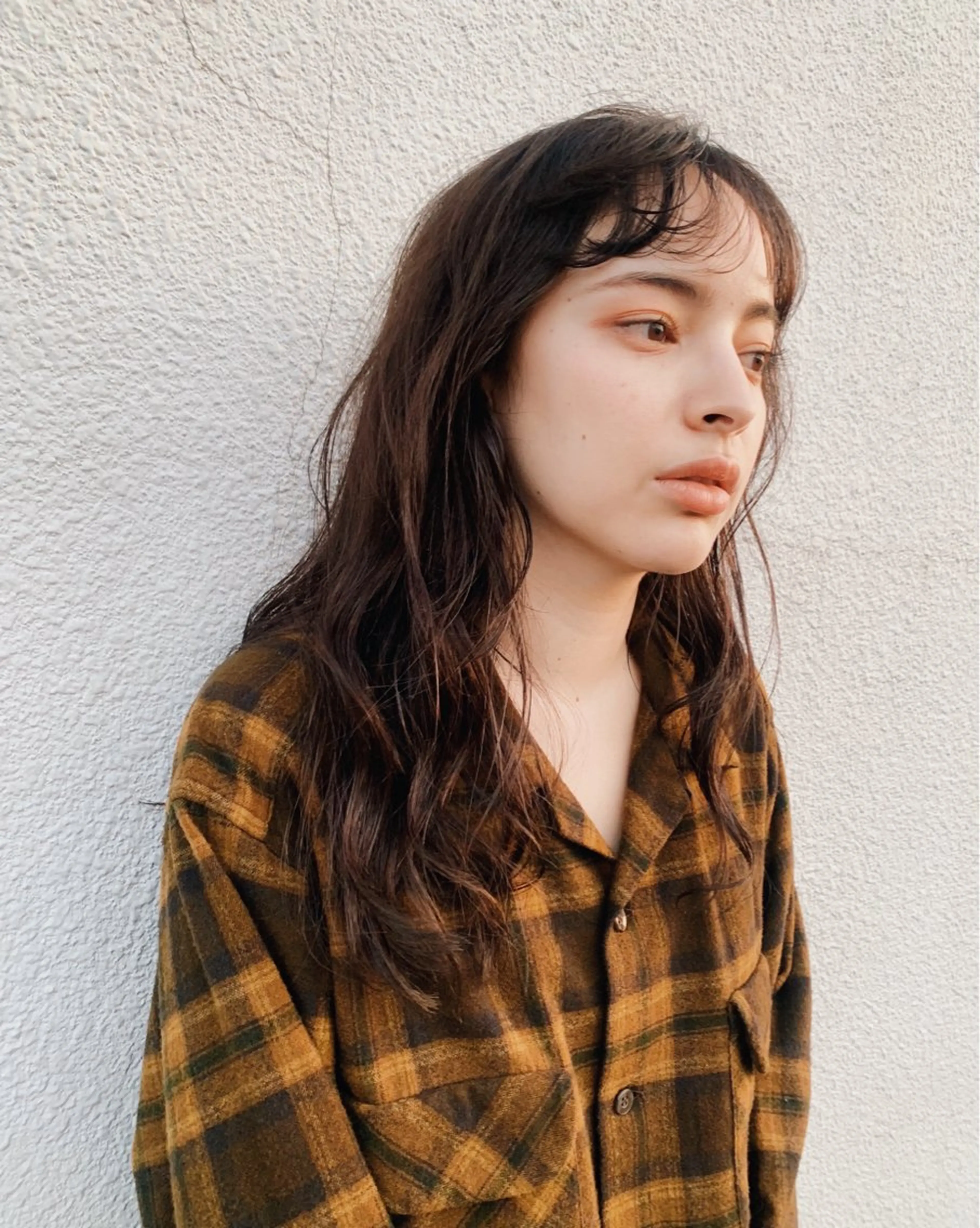 セミロング カラー パーマ セミロングパーマ バレイヤージュ ブリーチ 透明感カラー グラデーションカラー カット ヘアカラー トリートメント 髪質改善/透明感 OAK兵庫のヘアスタイル