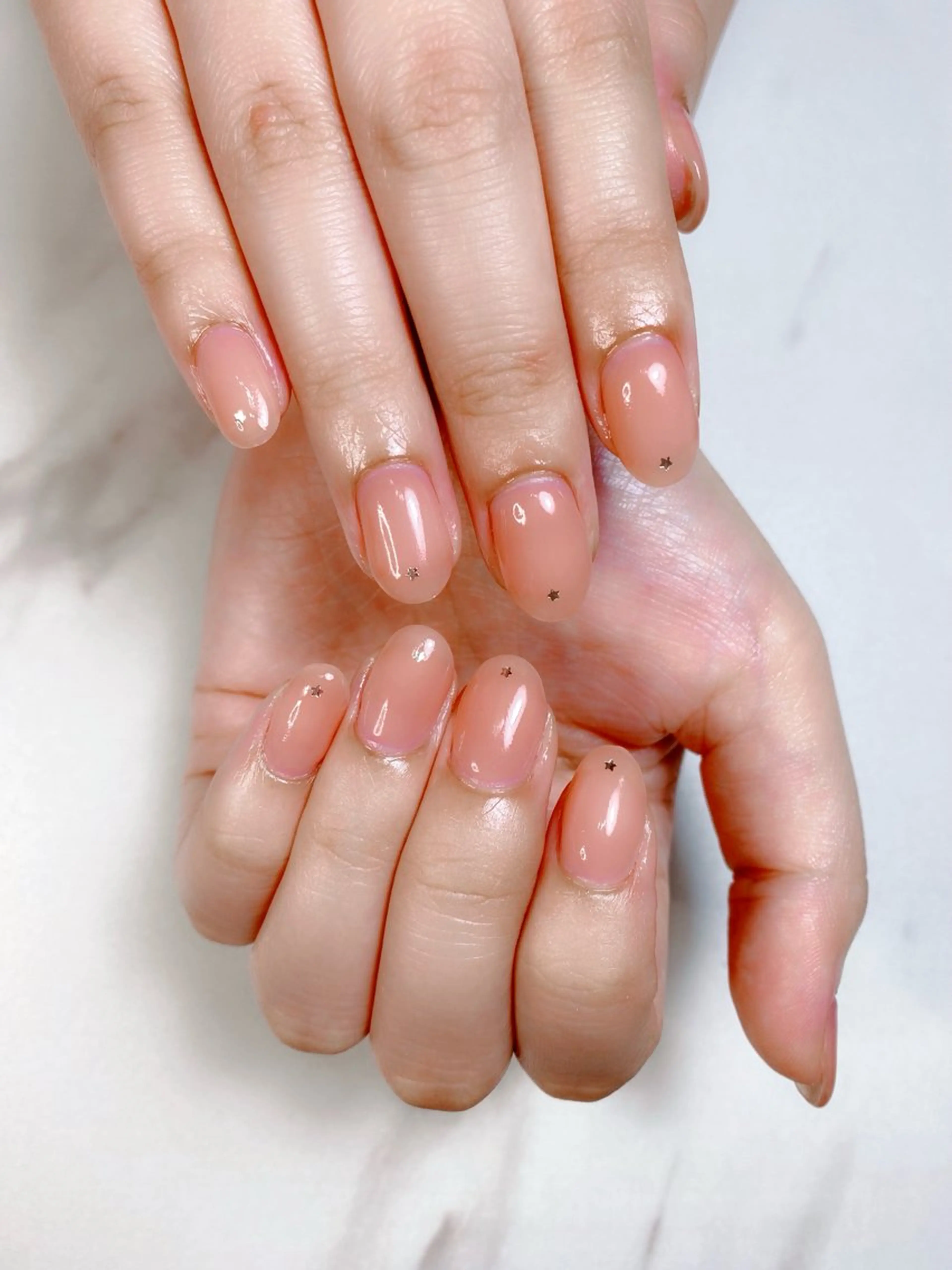 ネイル オフィスネイル ピンク シンプルネイル iro+ nailのネイルデザイン