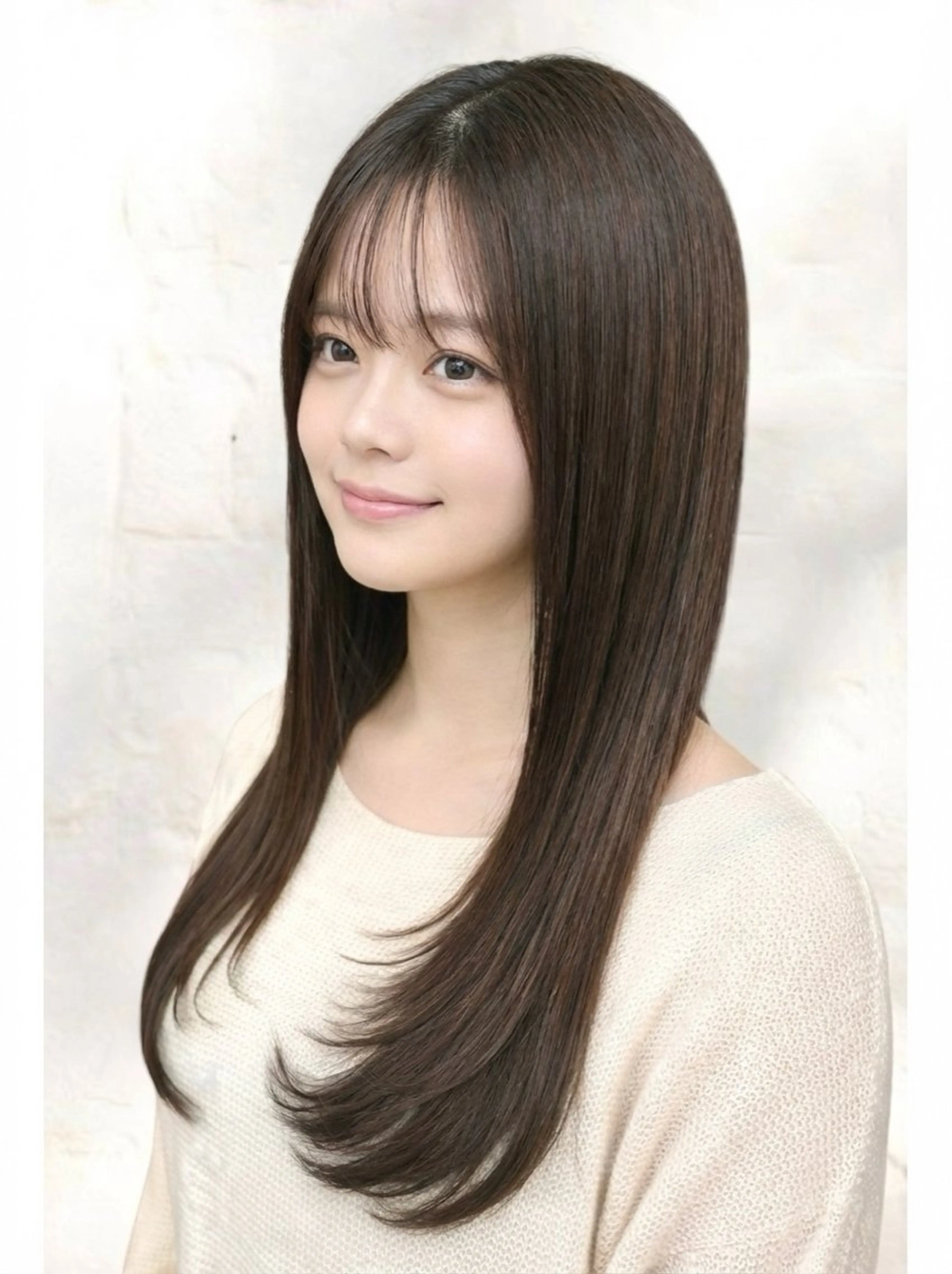 ロング カット 縮毛矯正 トリートメント 縮毛矯正/髪質改善 飯田公祐のヘアスタイル