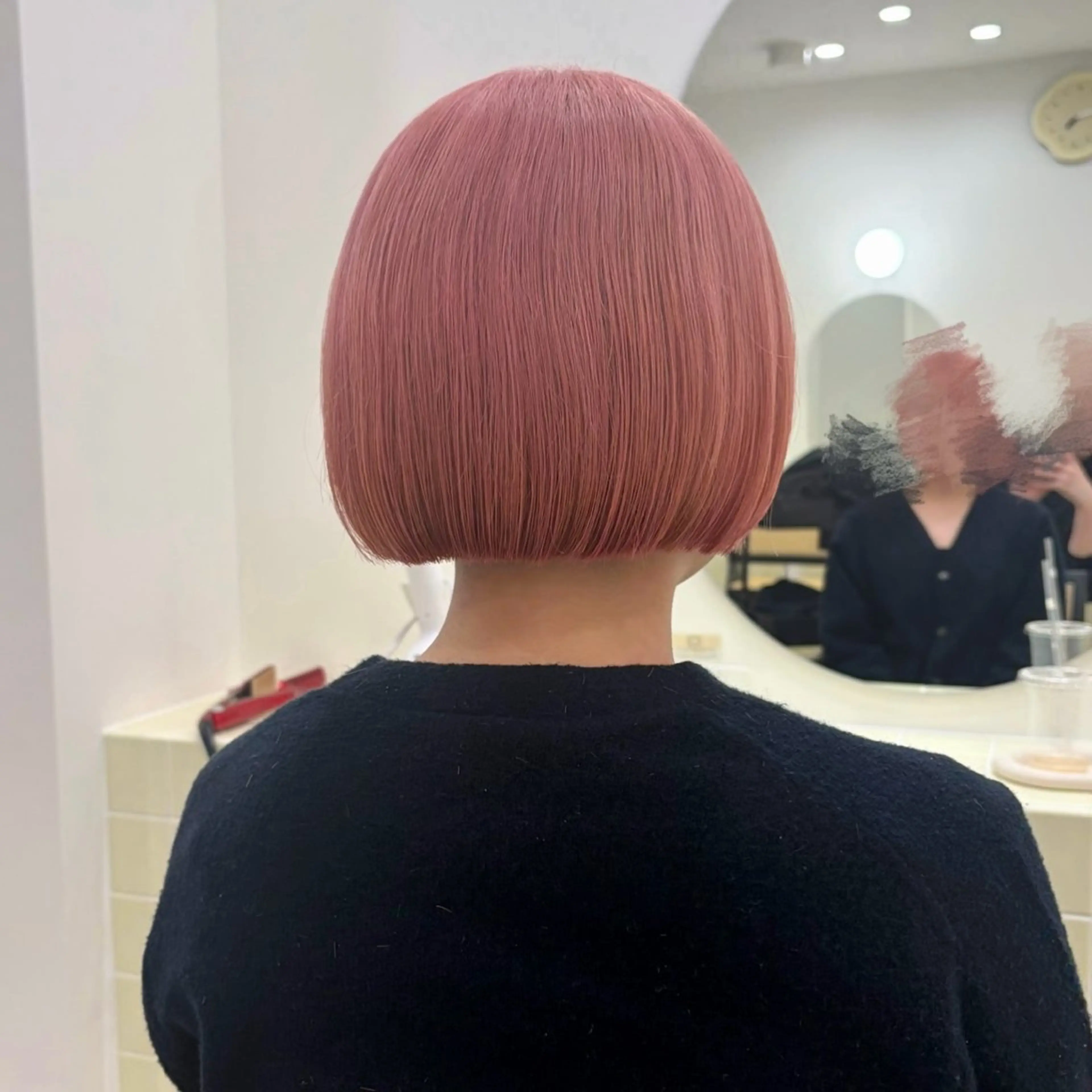 ショート カラー ブリーチ ピンクカラー ボブ カット ヘアカラー トリートメント ボブ/ショート特化/ 船橋徒歩2分/ERIのヘアスタイル